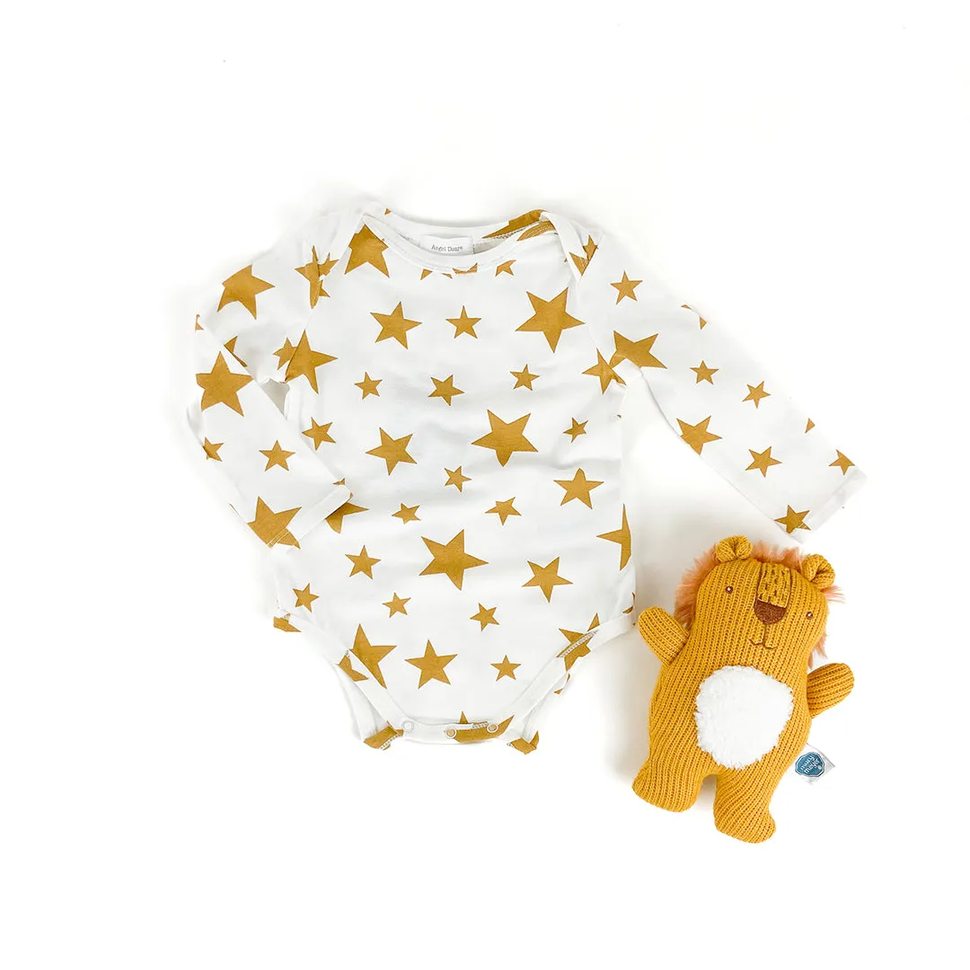 Honey Stars Organic Lap Shoulder Bodysuit (final sale)