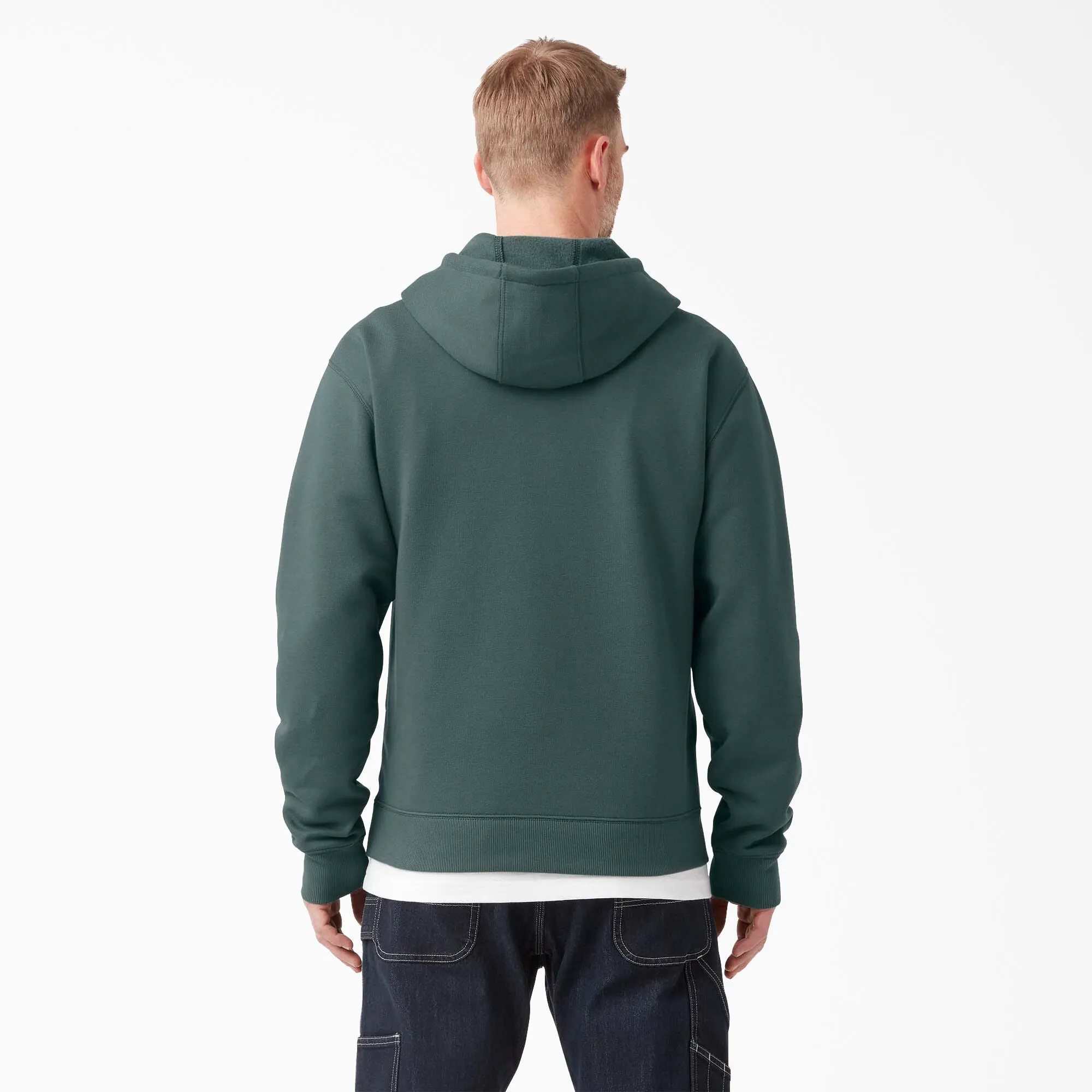 Hoodie - Dickies Water Repellent Tri-Color Logo Hoodie, Lincoln Green, TW22ALN
