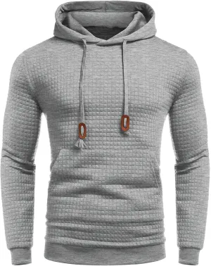 Hoodies for Men,Mens Hoodies,Drawstring Pocket Athletic Sweatshirts Long Sleeve Gym Pullover Men's Simple Hooded Tops