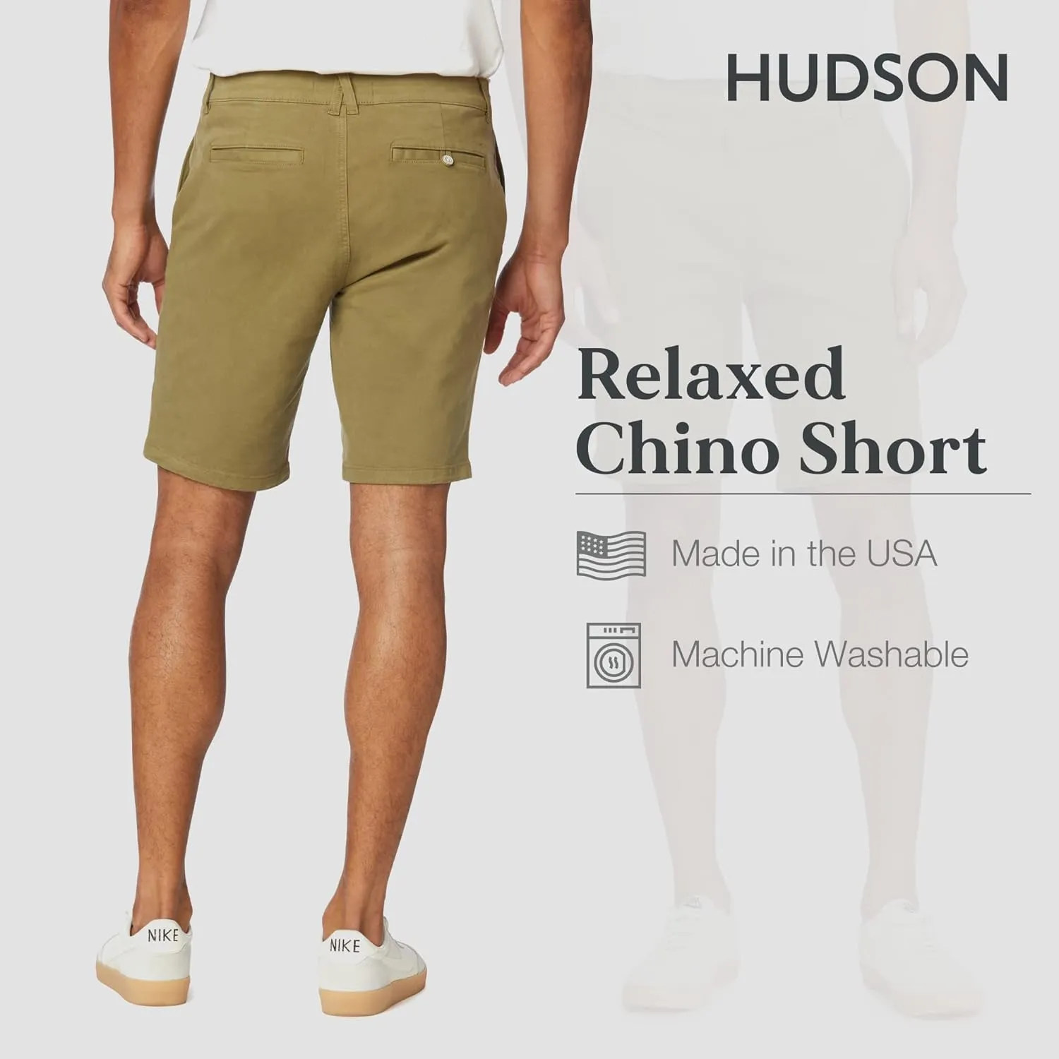 HUDSON Men's Relaxed Chino Short