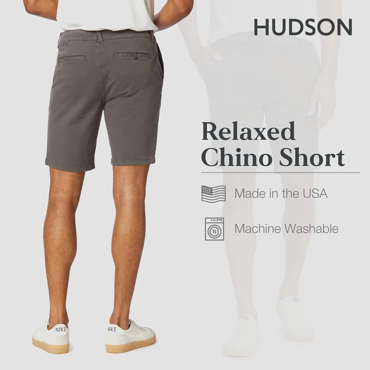 HUDSON Men's Relaxed Chino Short