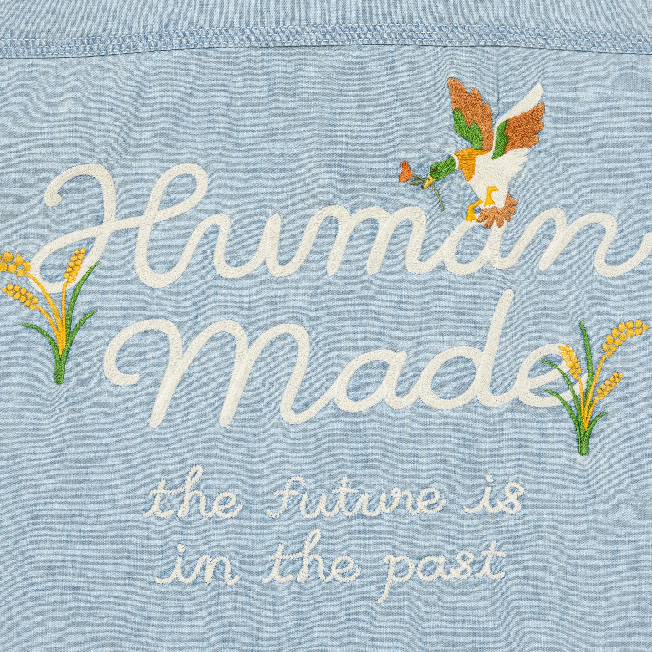 Human Made Chambray Work Shirt Indigo HM27SH010