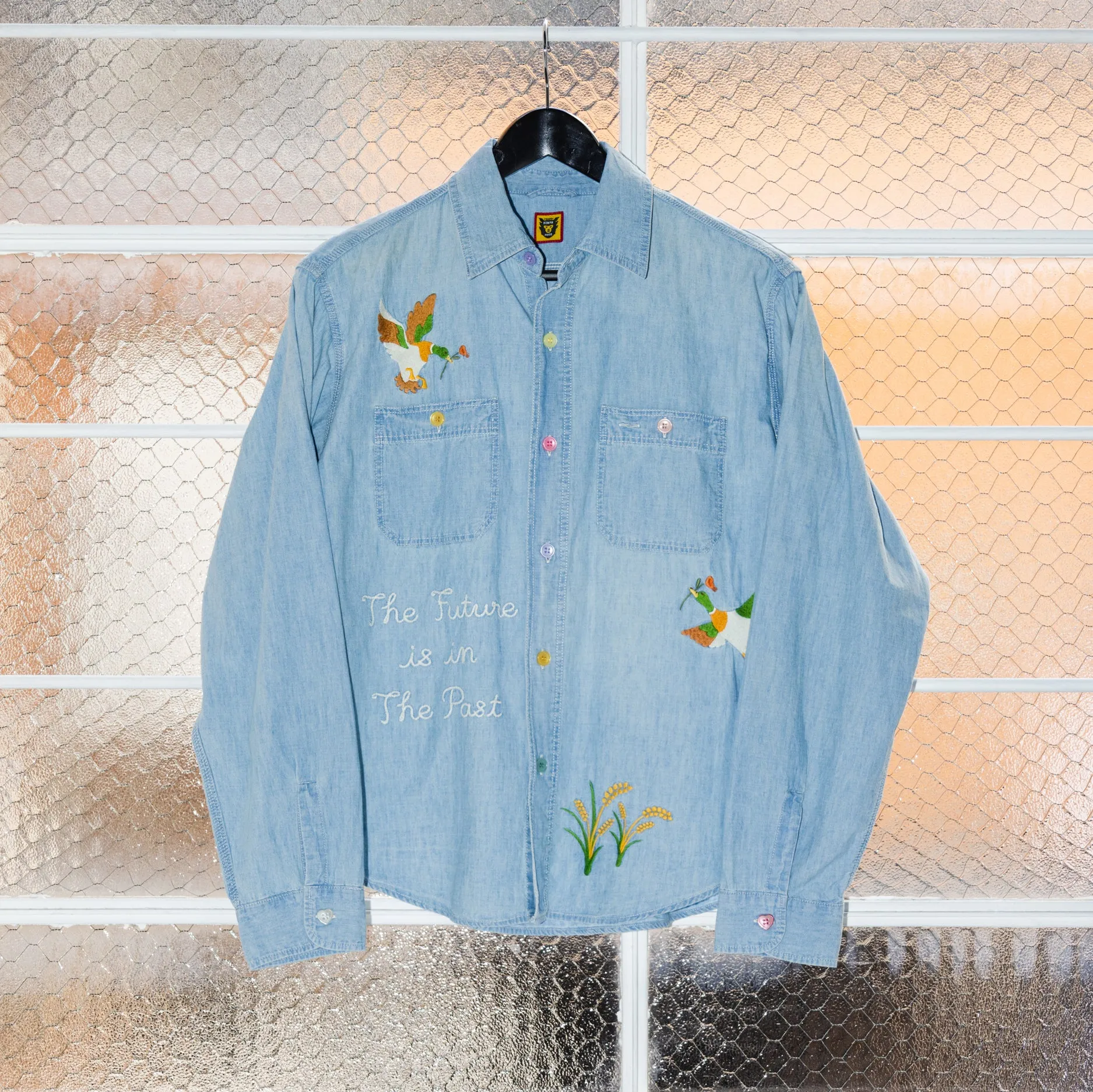 Human Made Chambray Work Shirt Indigo HM27SH010