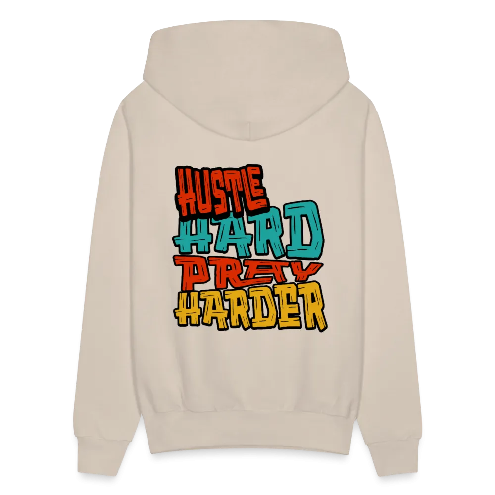 Hustle Hard Pray Harder Hoodie Cream