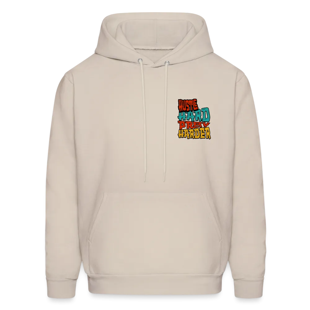 Hustle Hard Pray Harder Hoodie Cream