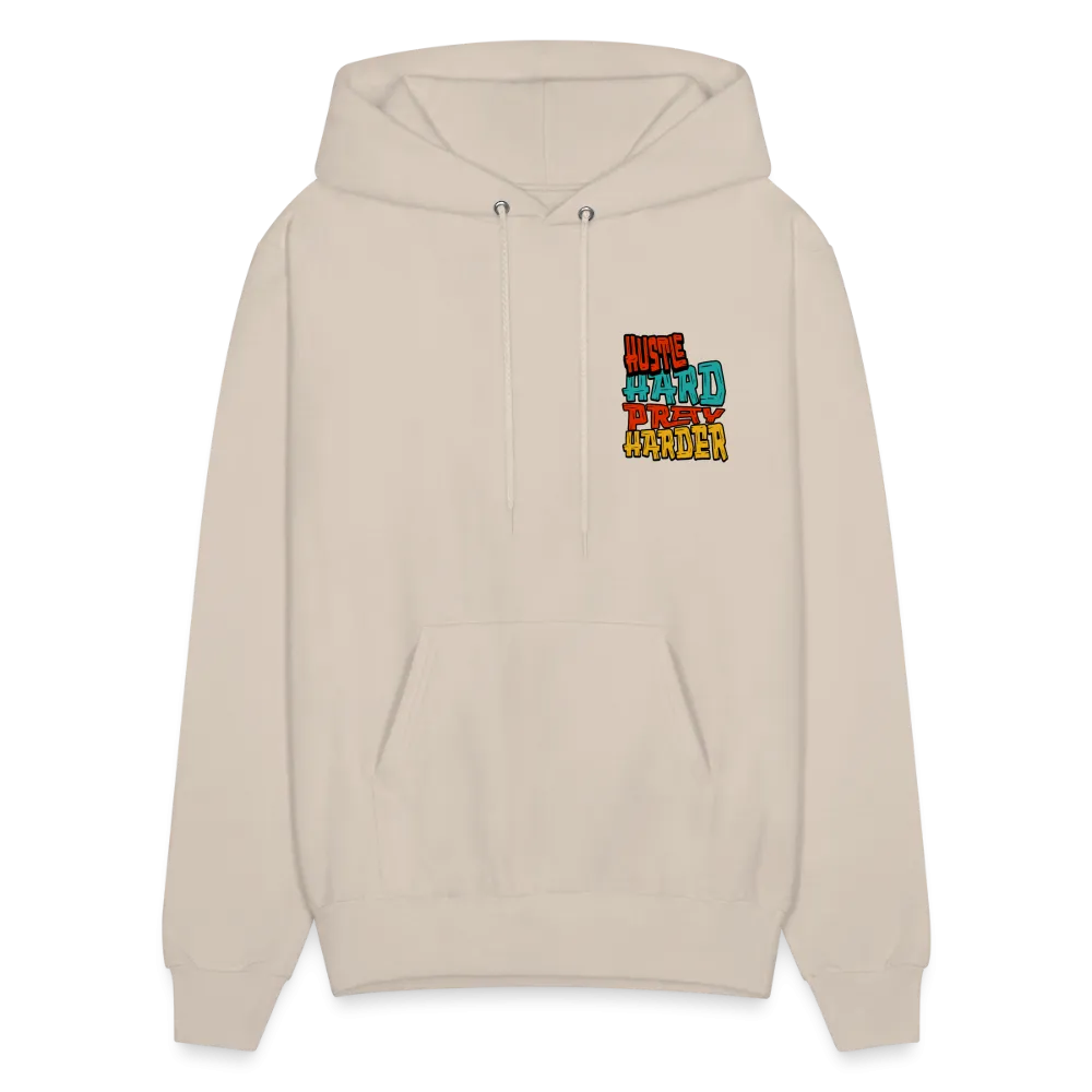 Hustle Hard Pray Harder Hoodie Cream