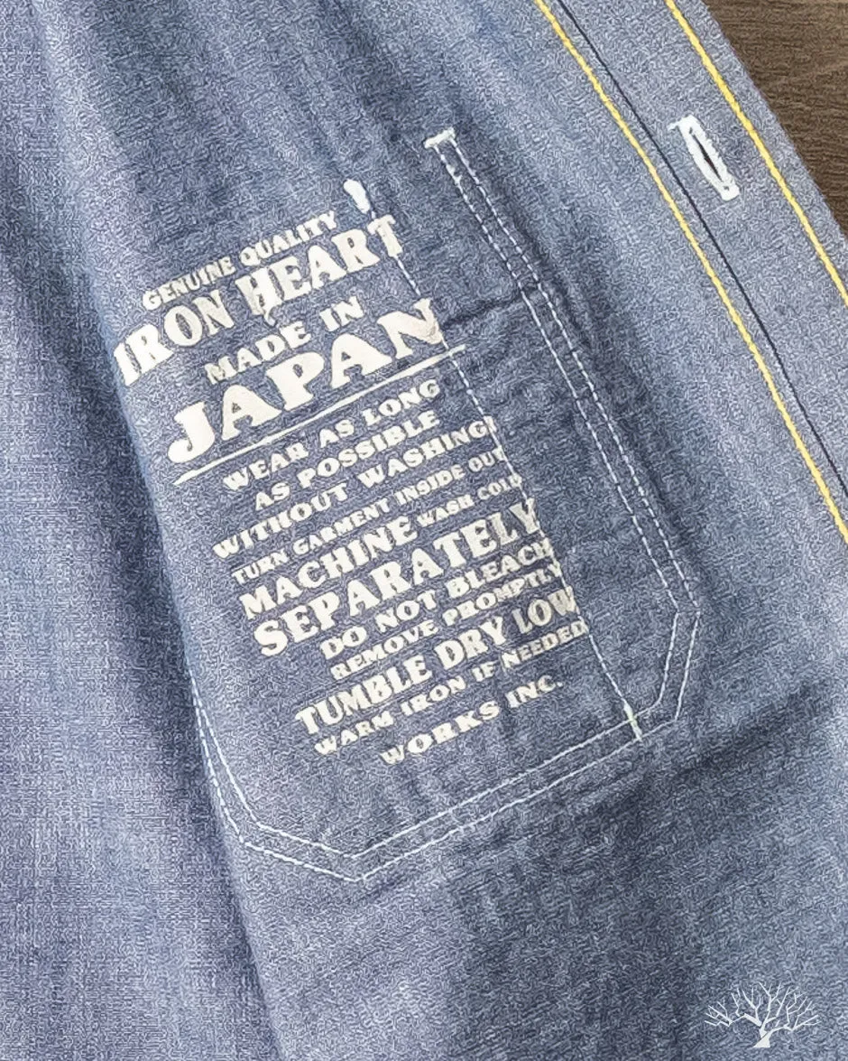 IHSH-21-BLU - 10oz Selvedge Chambray Work Shirt - Blue