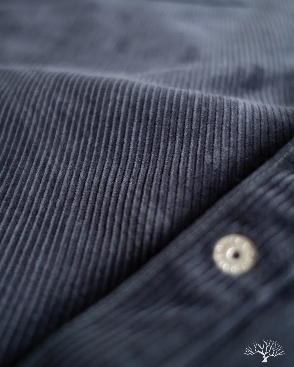 IHSH-398-NAV - 11oz Corduroy Western Shirt - Navy