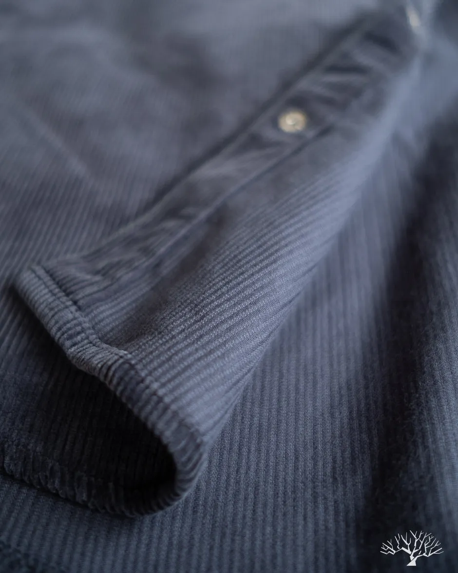 IHSH-398-NAV - 11oz Corduroy Western Shirt - Navy