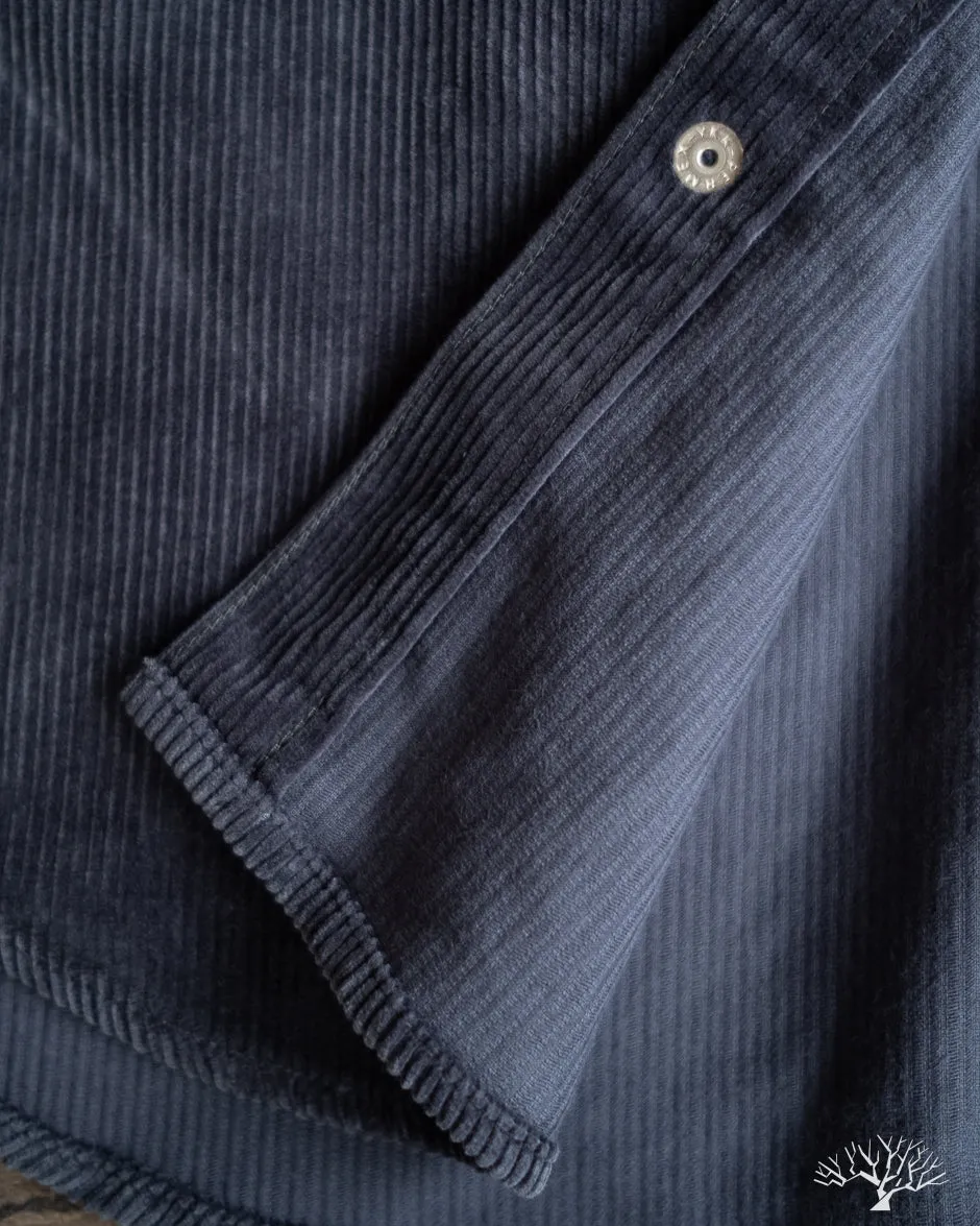 IHSH-398-NAV - 11oz Corduroy Western Shirt - Navy