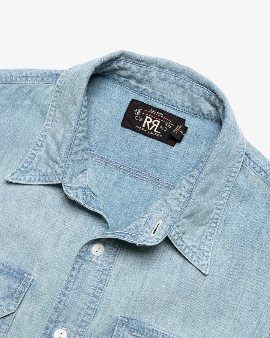 ILLINOIS CHAMBRAY WORKSHIRT MEDIUM WASH