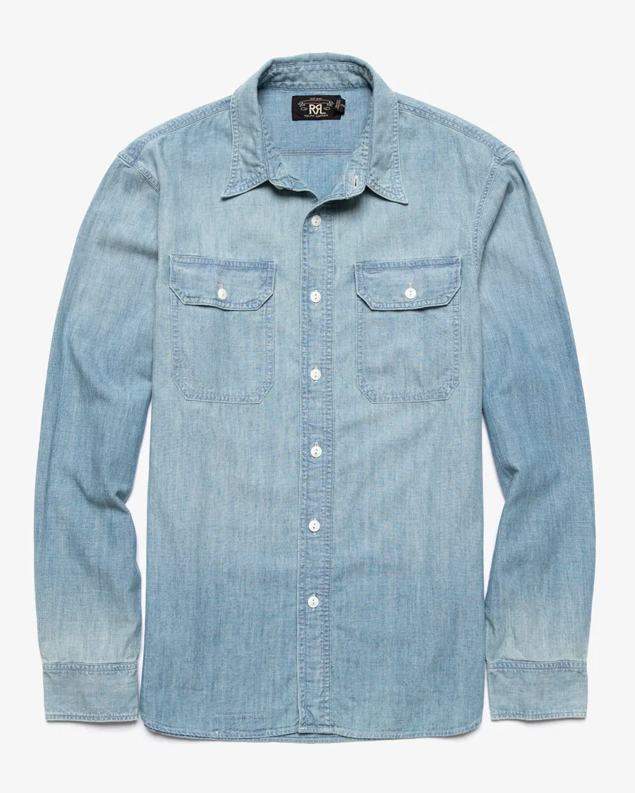 ILLINOIS CHAMBRAY WORKSHIRT MEDIUM WASH