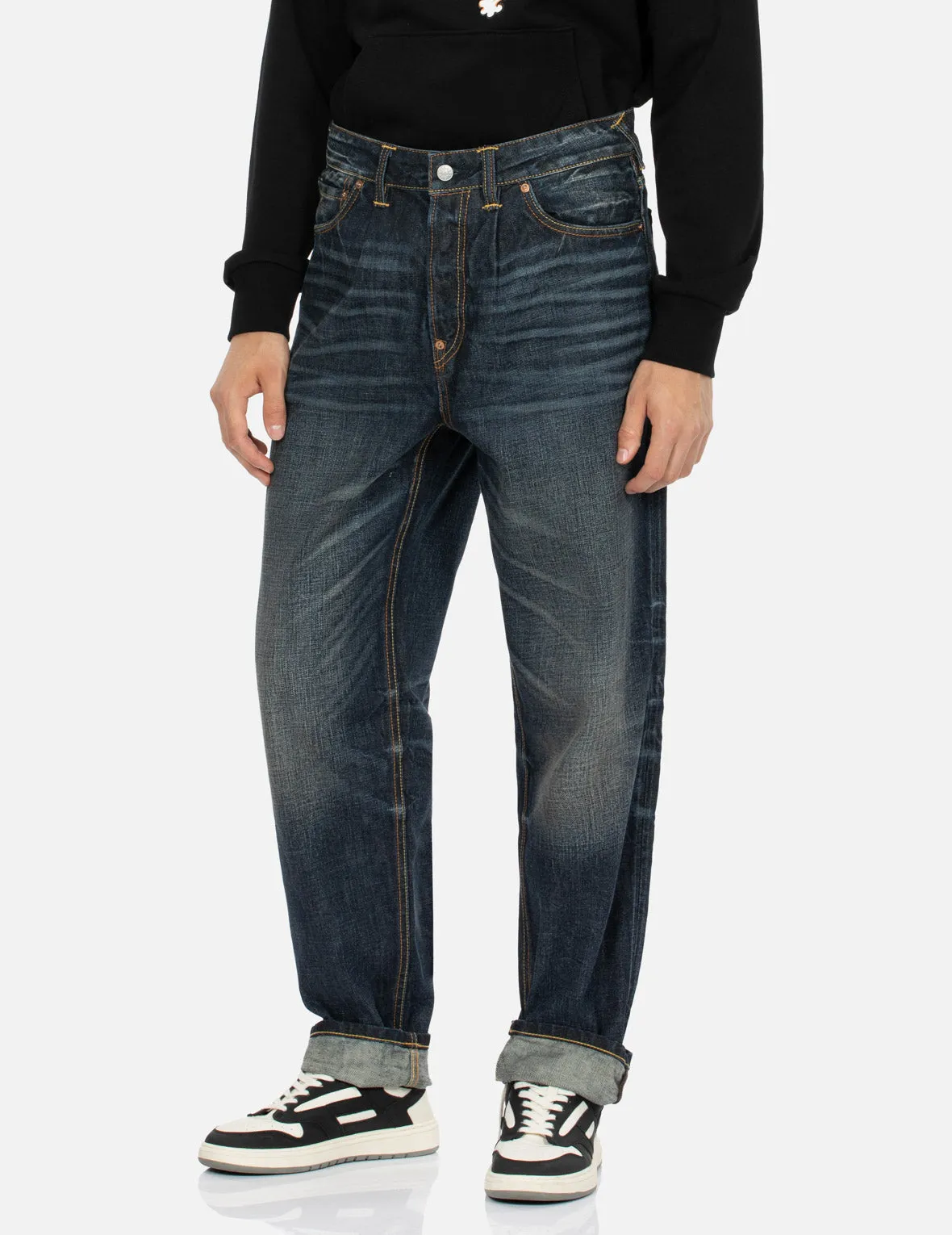 Inari Mask Print Relax Fit Denim Jeans