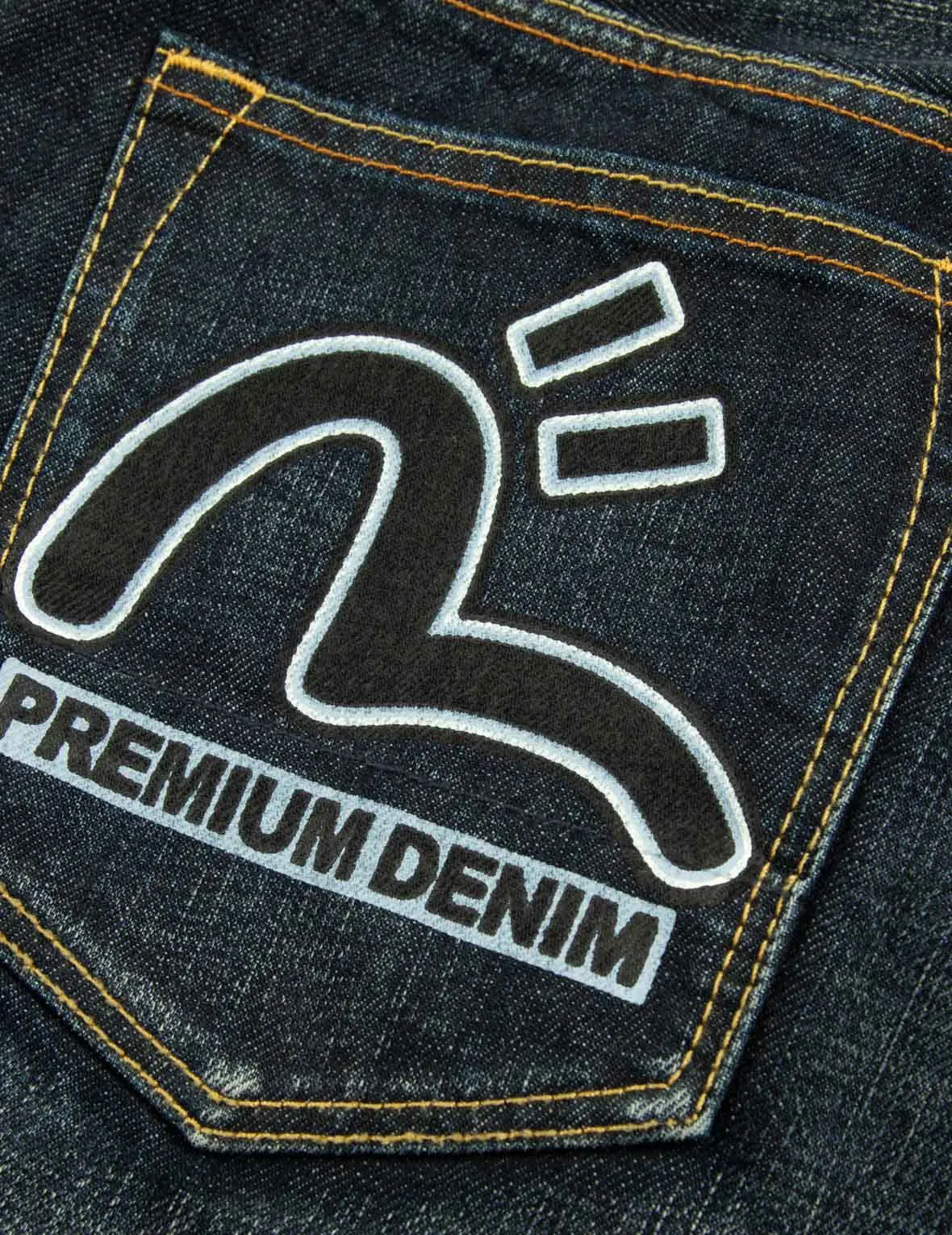 Inari Mask Print Relax Fit Denim Jeans