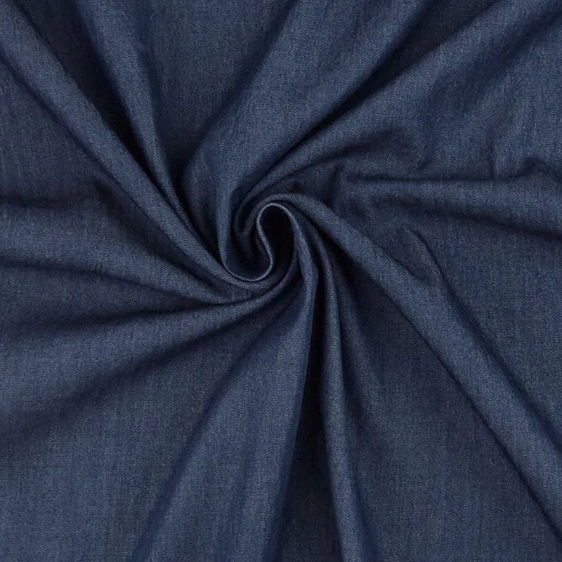 Indigo Denim - 57" Wide 4.5 oz Fineline Washed Denim Yardage