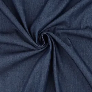 Indigo Denim - 57" Wide 4.5 oz Fineline Washed Denim Yardage