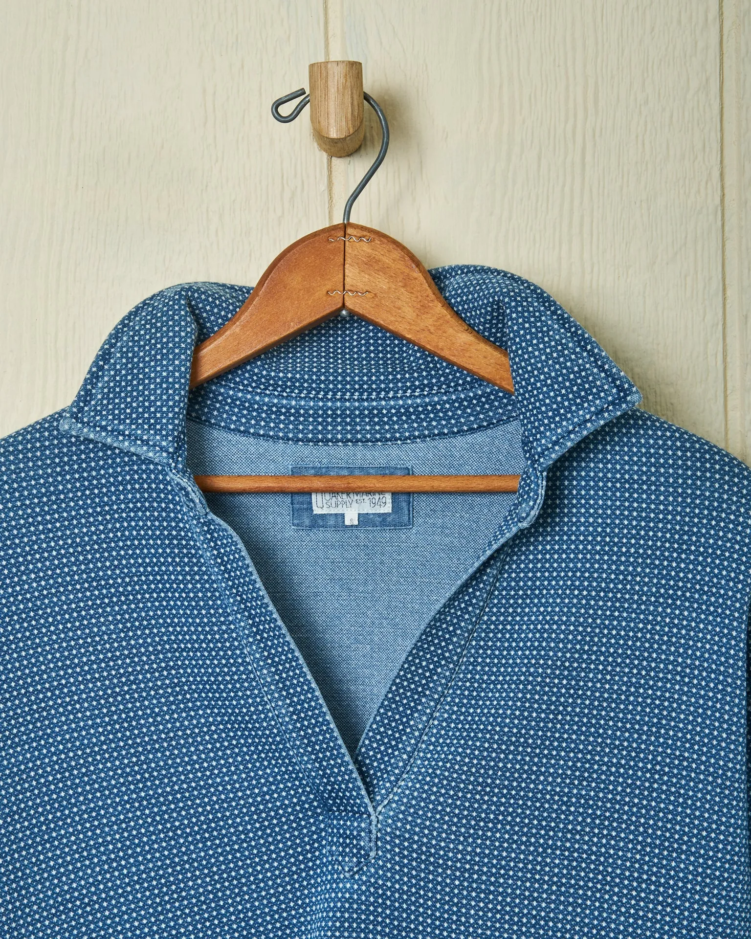 Indigo Inlet Pullover in Birdseye Pique