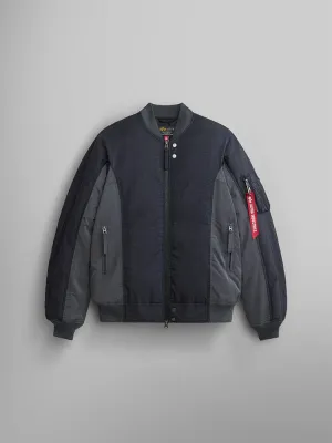 INSULATED MA-1 BOMBER JACKET BLACK