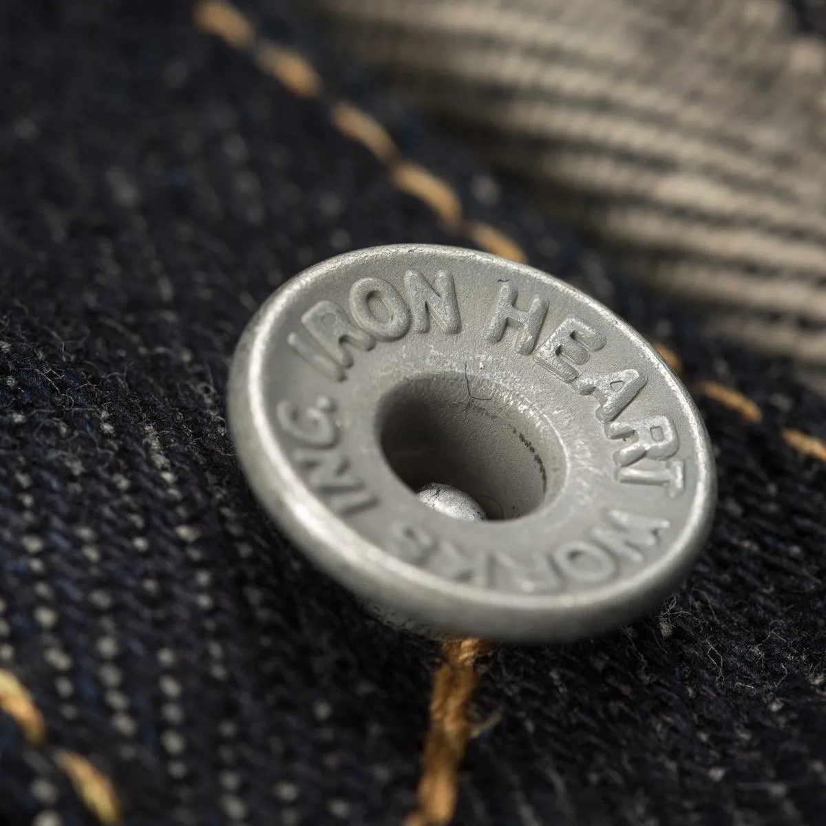 Iron Heart IH-634S 21oz Selvedge Denim Straight Cut Jeans - Indigo