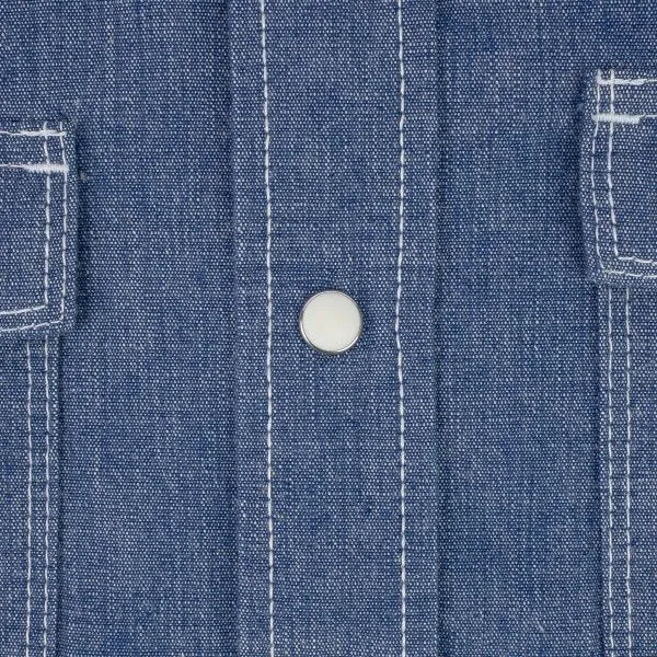 Iron Heart  IHSH-13 10oz Selvedge Chambray Single Yoke Western Shirt - Blue