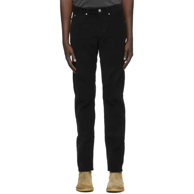 Isabel Marant Black Corduroy Trousers