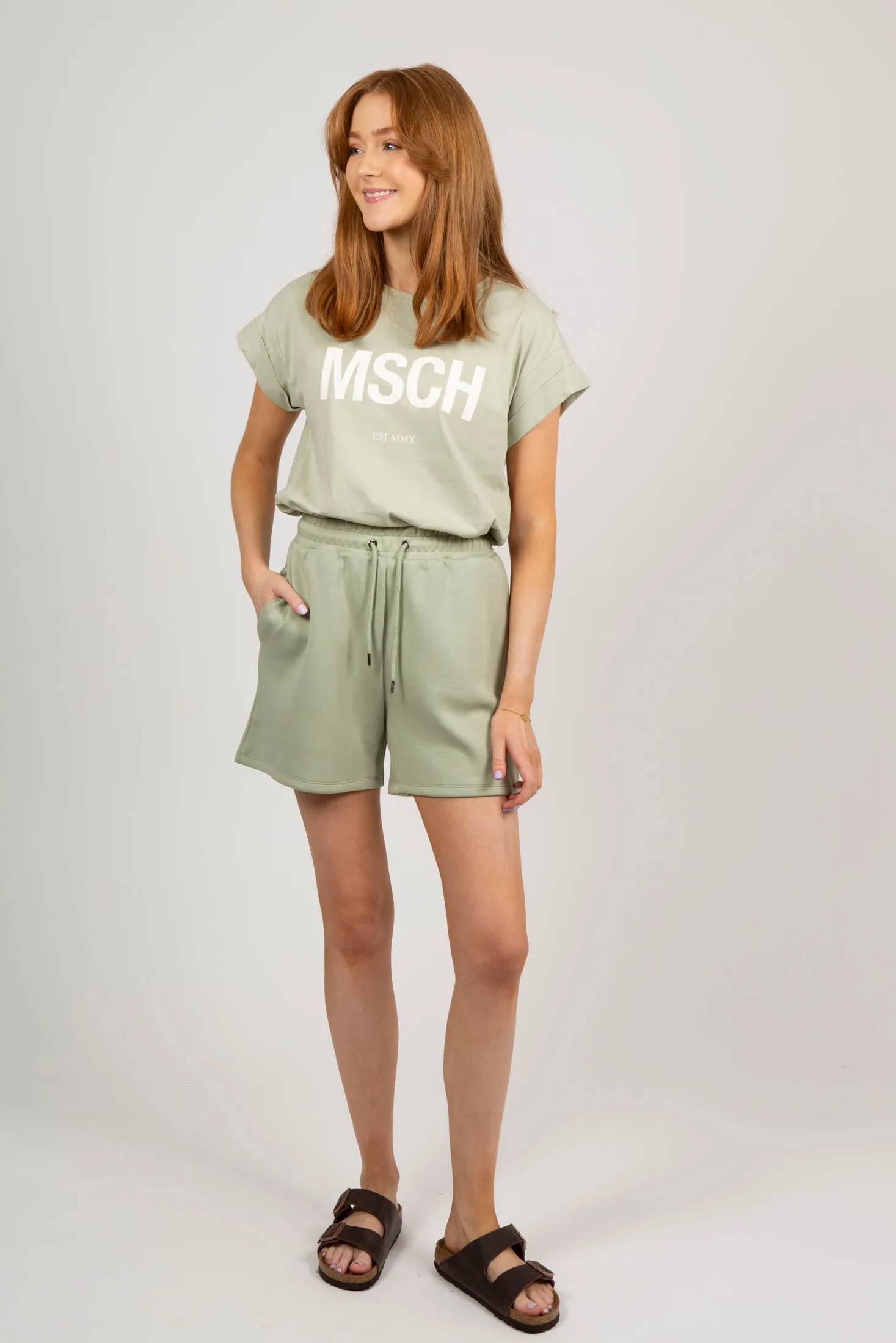 Isora Ima Q Sweat Shorts - Desert Sage