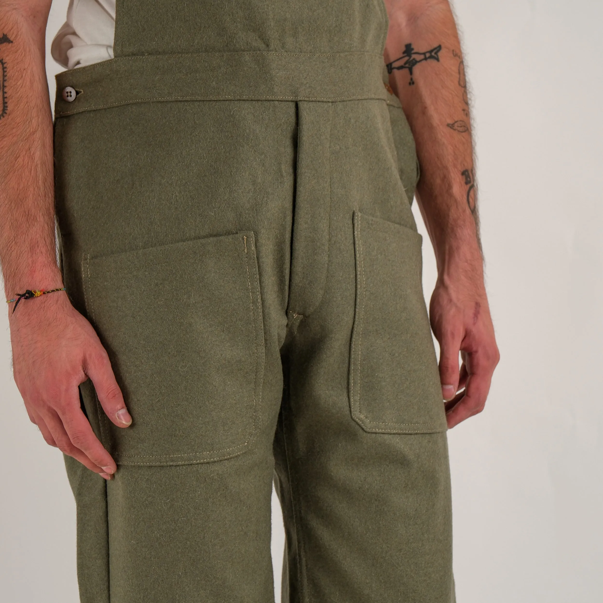 ITALIAN WOOL WORK OVERALLS