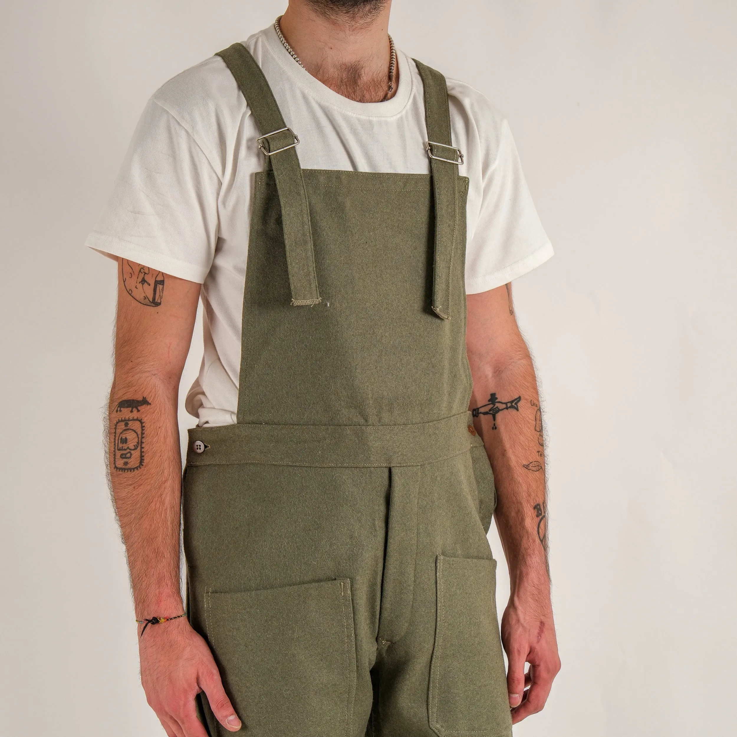 ITALIAN WOOL WORK OVERALLS