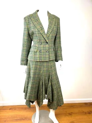 IVAN GRUNDAHL WOOL BLEND TWEED BLAZER