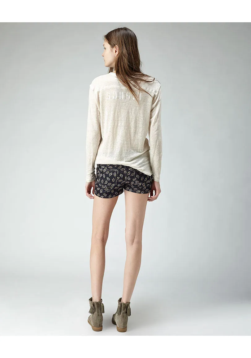 Ivy Printed Corduroy Shorts