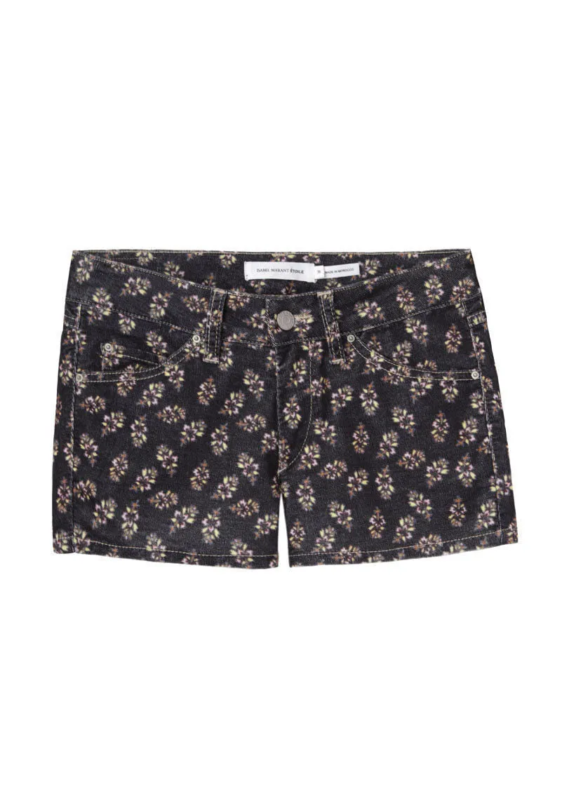 Ivy Printed Corduroy Shorts