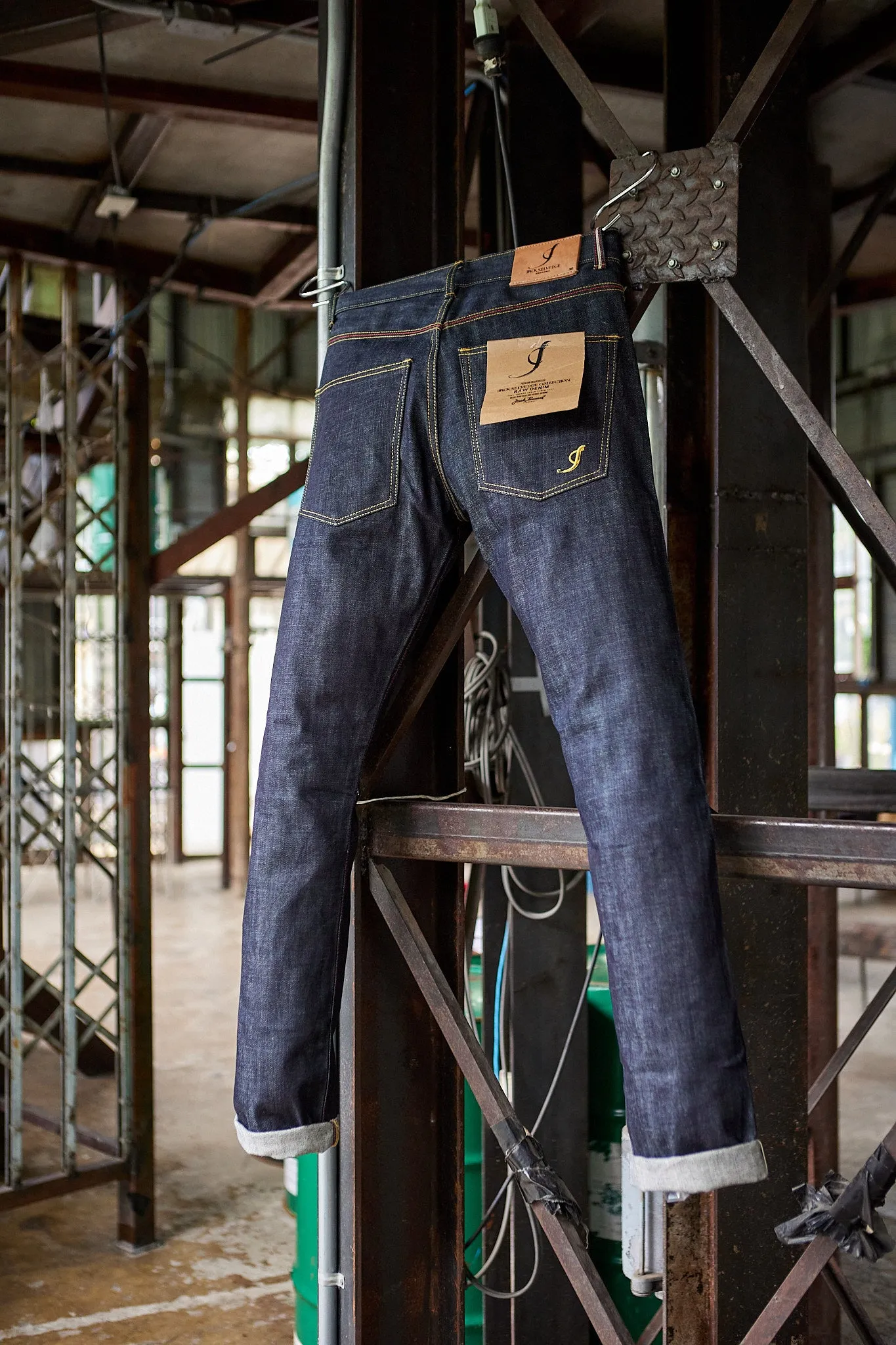 Jack Russel - Men Jeans - Meisterwerk J-RIM1 Slim Fit Indigo Blue & Red Selvedge Unsanforized