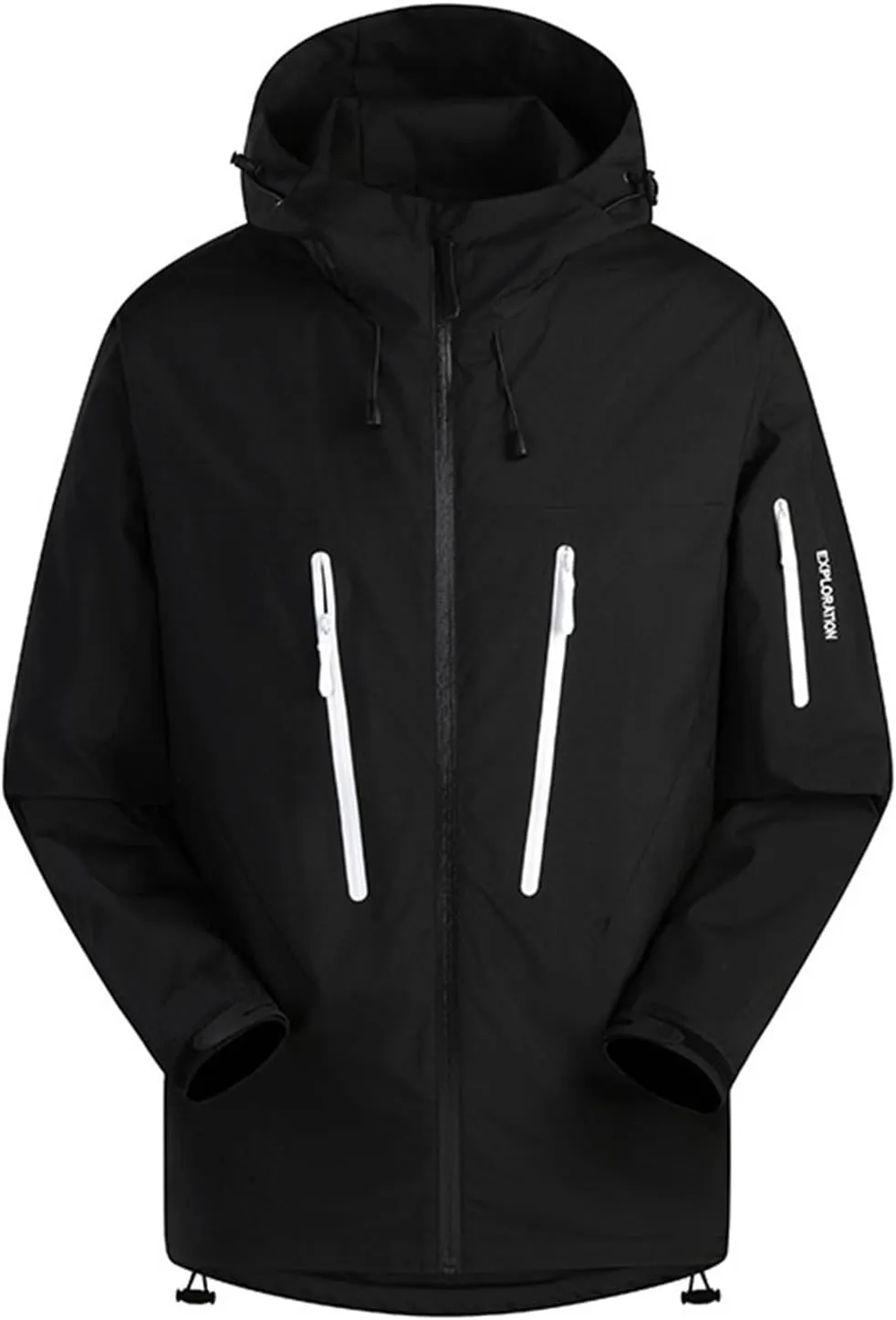 Jackets for Men Waterproof Raincoat Plus Size Winter Coat Mountain Snow Coat Outdoor mountaineering with Hood