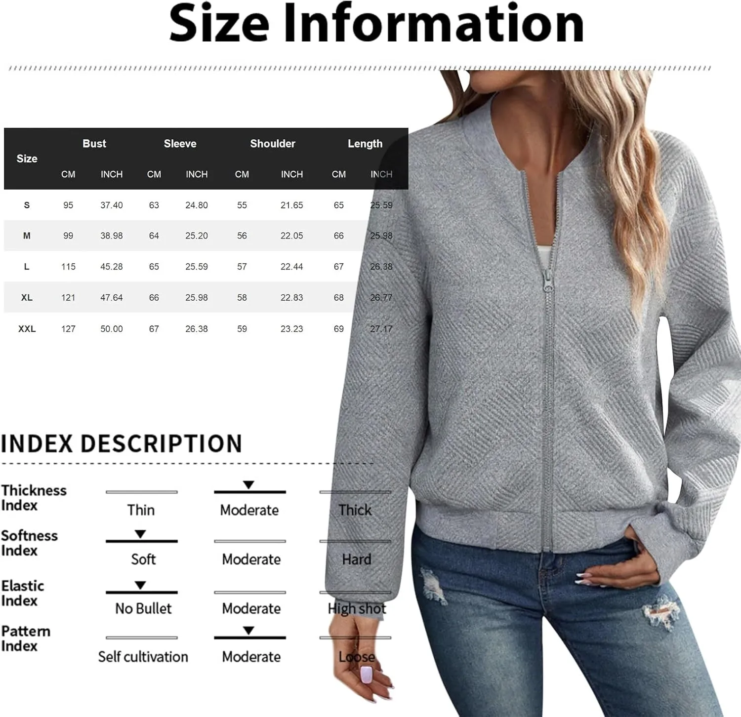 Jackets for Women Lightweight Zip Up Bomber Jacket Long Sleeve Varsity Quilted Sweatshirts Cropped Fall Coats 2024