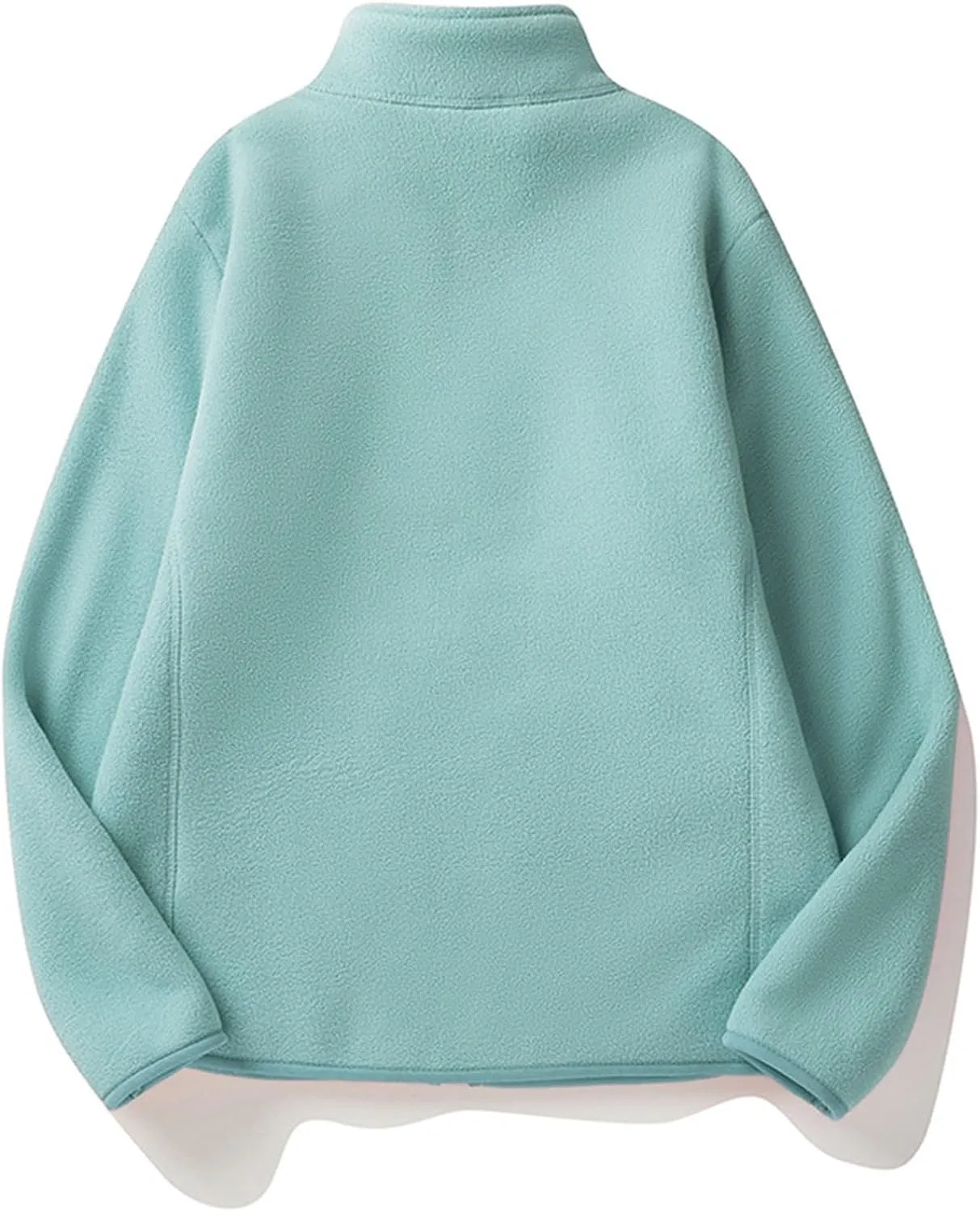 Jackets for Women Oversize Fuzzy Sherpa Jacket Zip Up Fleece Coat with Pocket Long Sleeve Coat Outwear Fall Loose Top