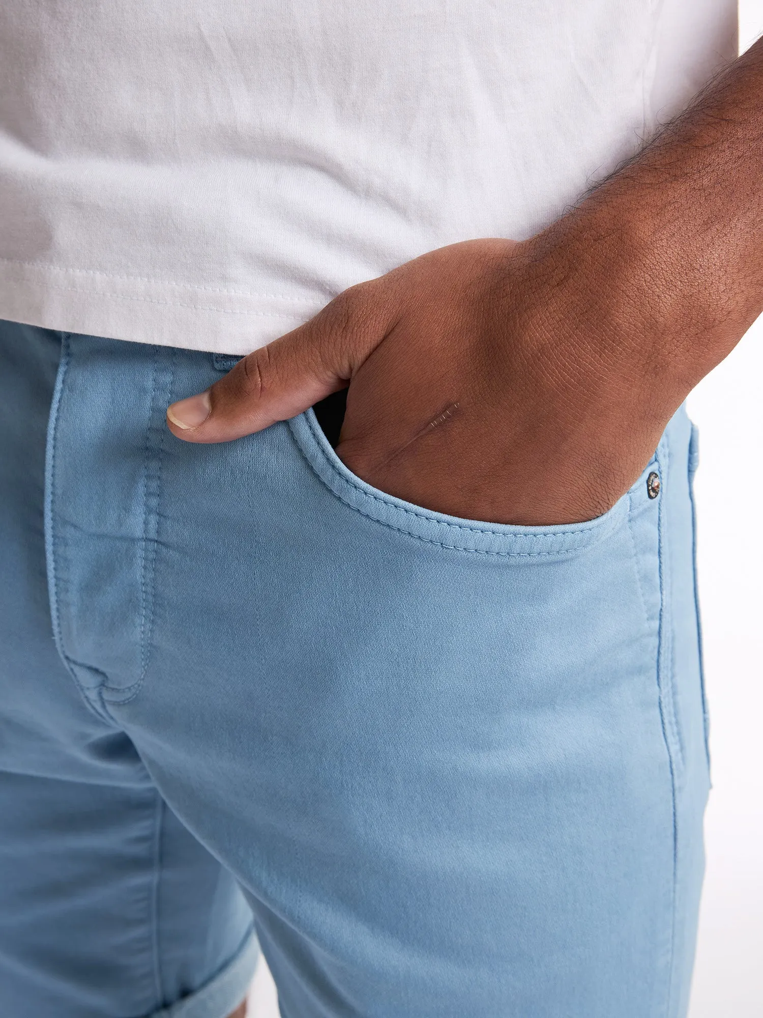 Jackson Coloured Denim Shorts Coconut