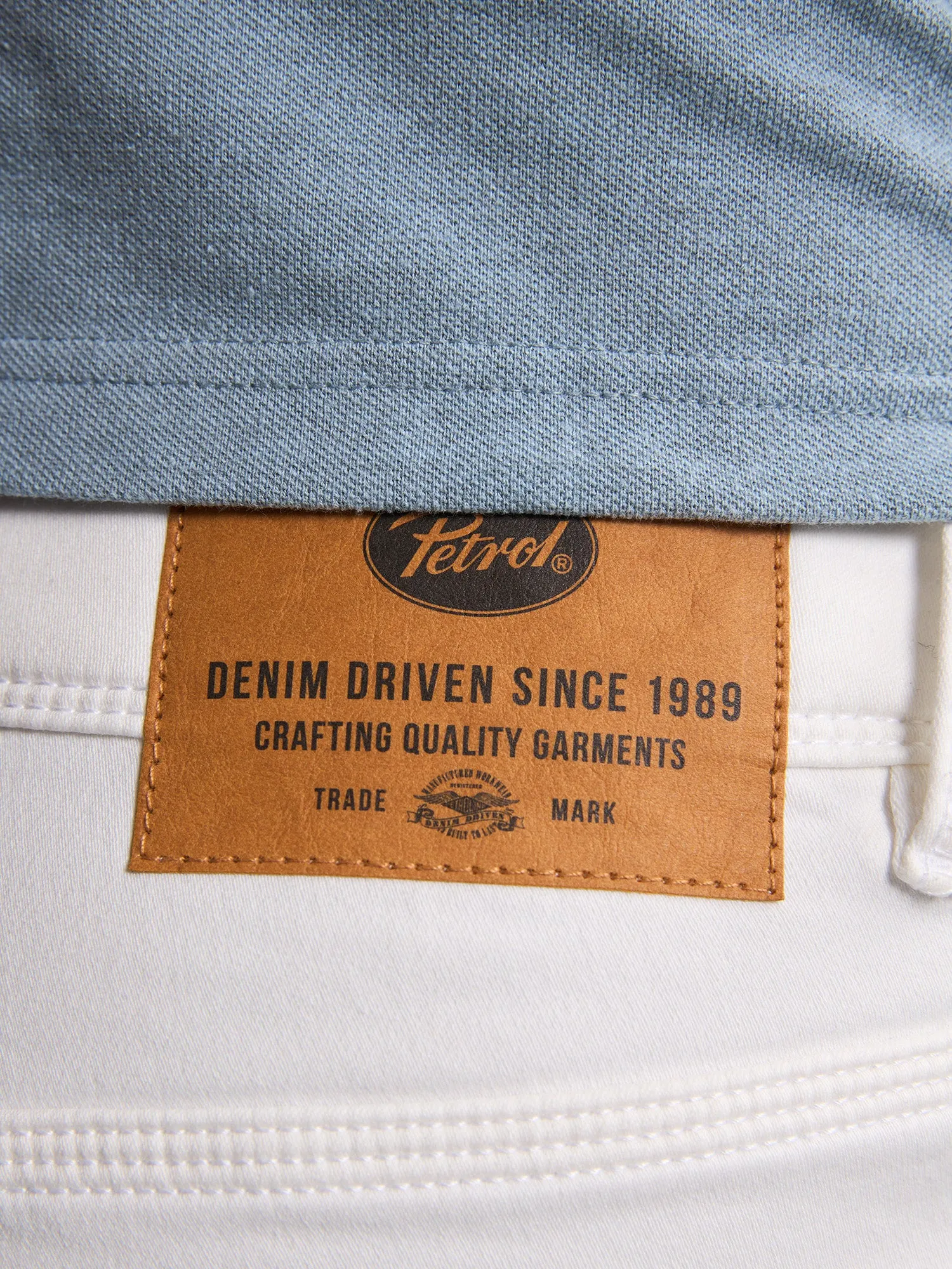 Jackson Coloured Denim Shorts Coconut