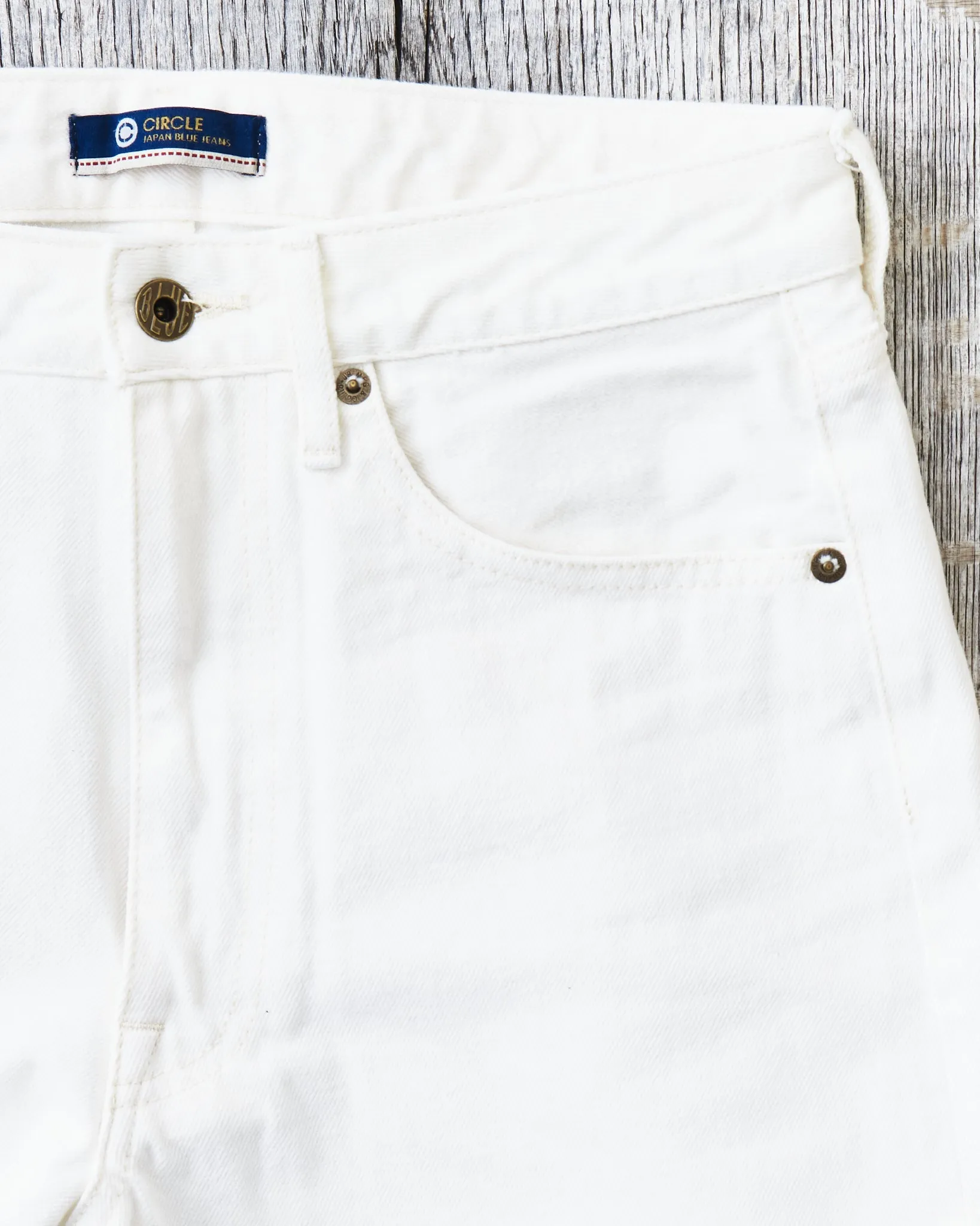 Japan Blue JBJE15703A Circle 13,5oz White Straight Loose Fit Jeans