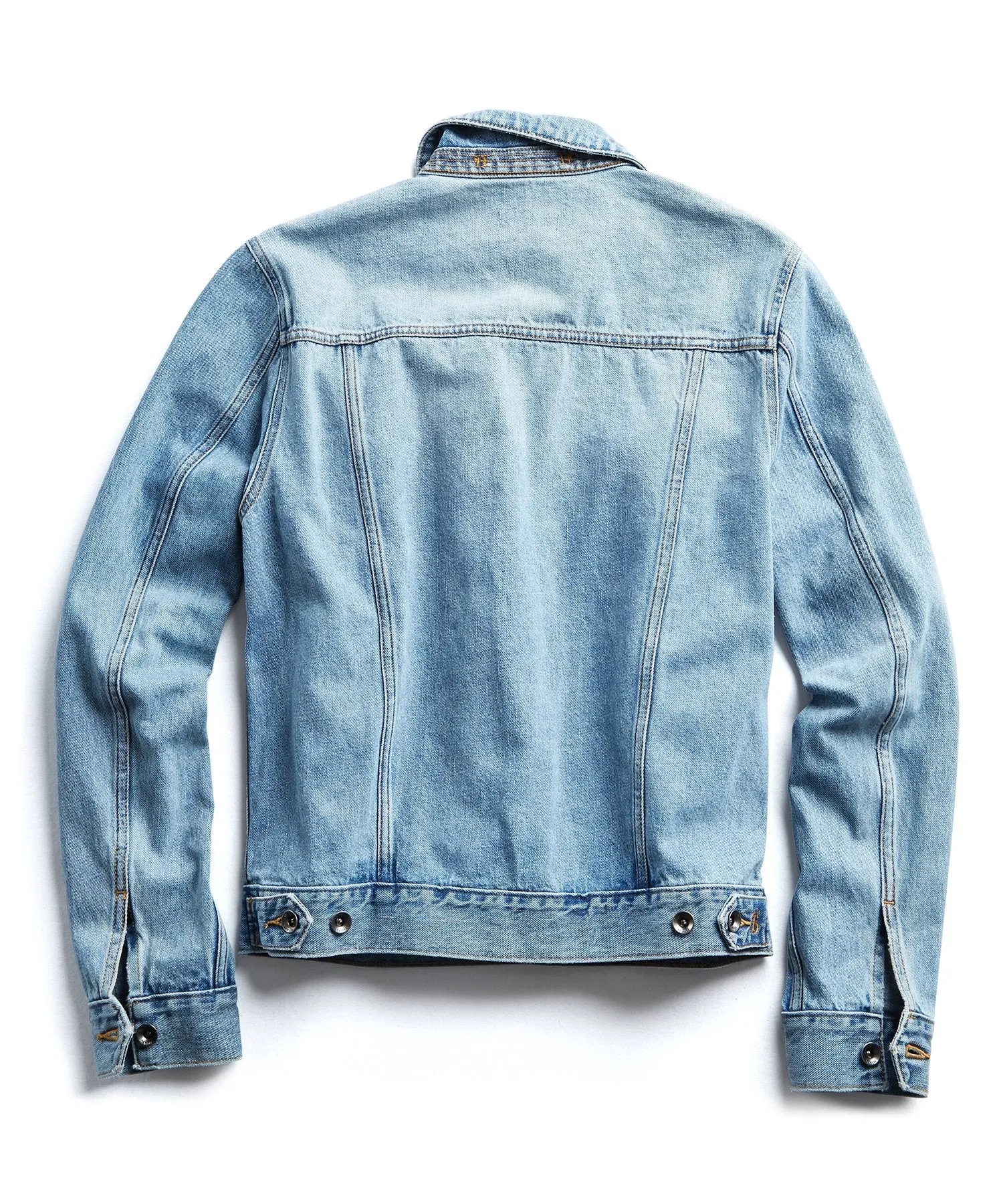 Japanese Stretch Selvedge Denim Jacket in Stone Wash