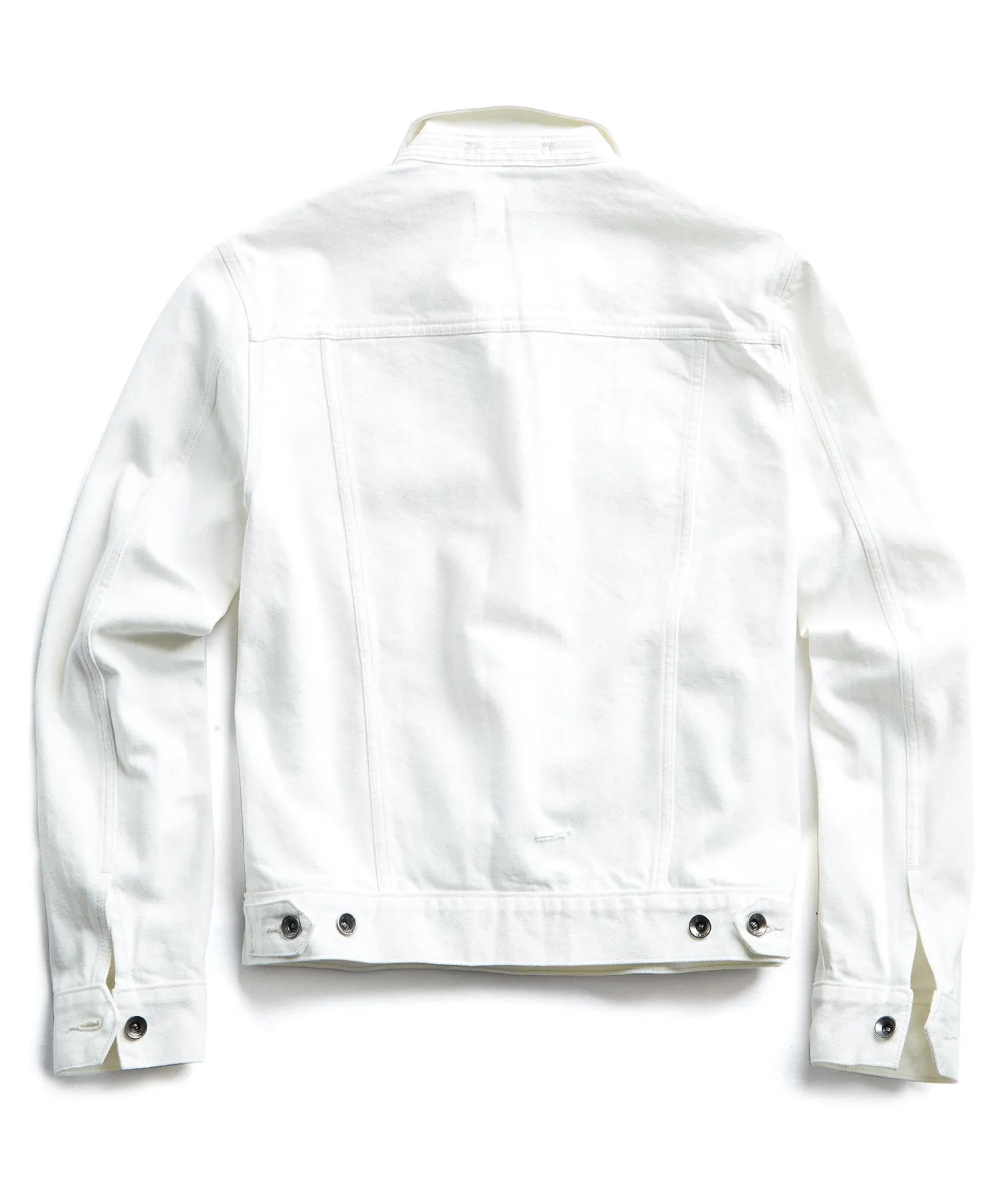 Japanese Stretch Selvedge Denim Jacket in White