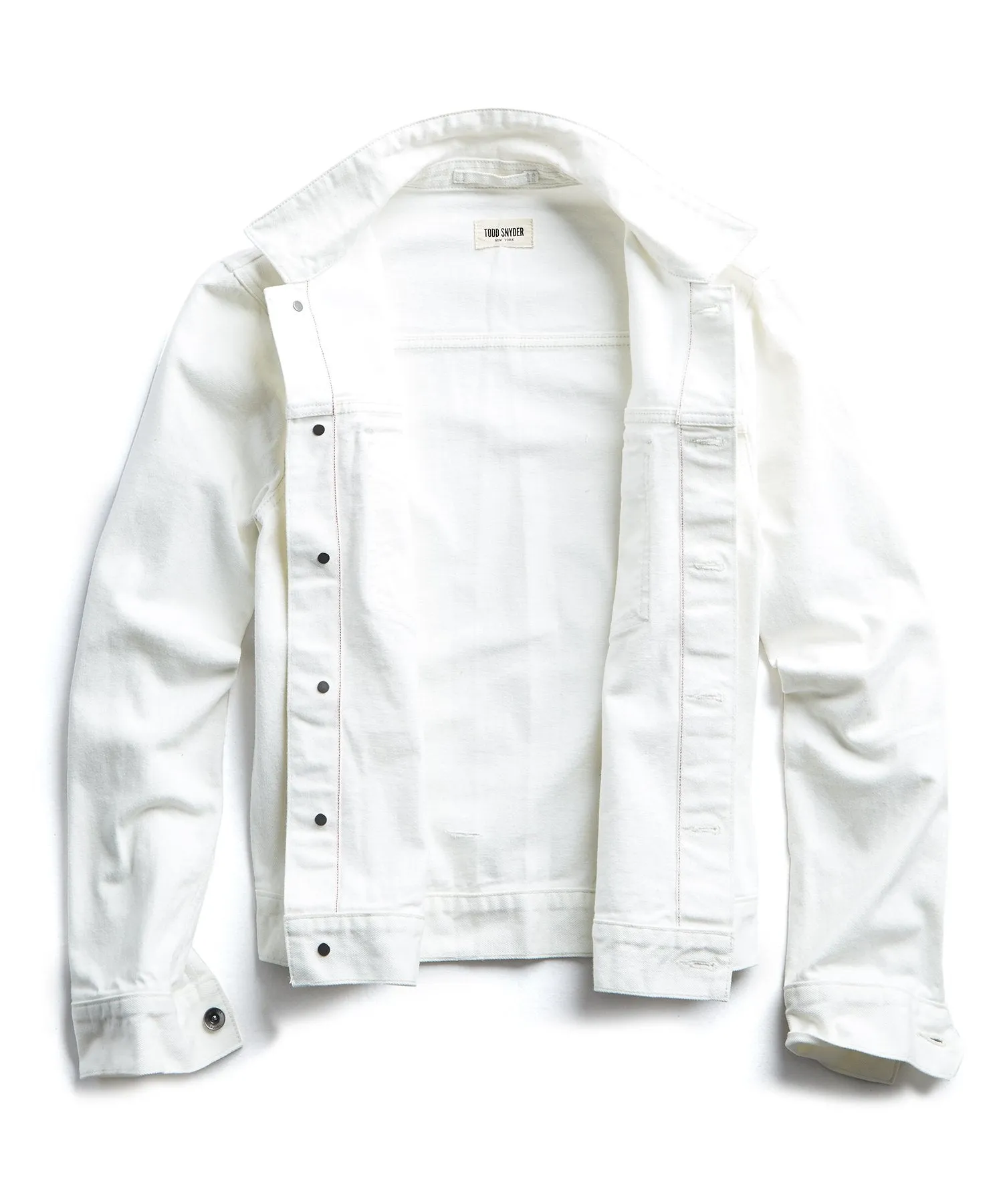 Japanese Stretch Selvedge Denim Jacket in White