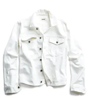 Japanese Stretch Selvedge Denim Jacket in White