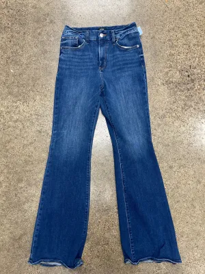 Jeans Flared By Express In Blue Denim, Size:M
