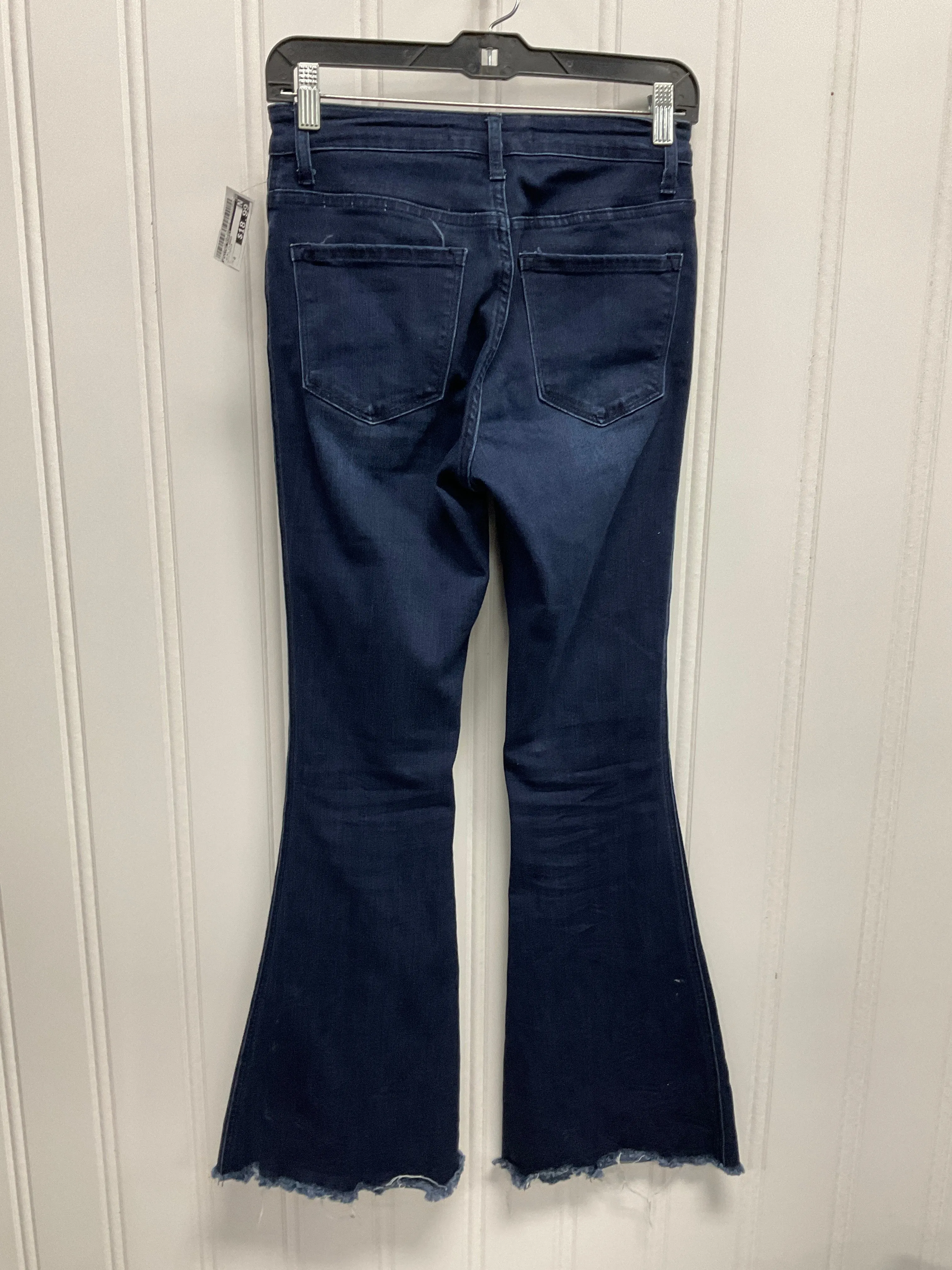 Jeans Flared By Flying Monkey In Blue Denim, Size:0