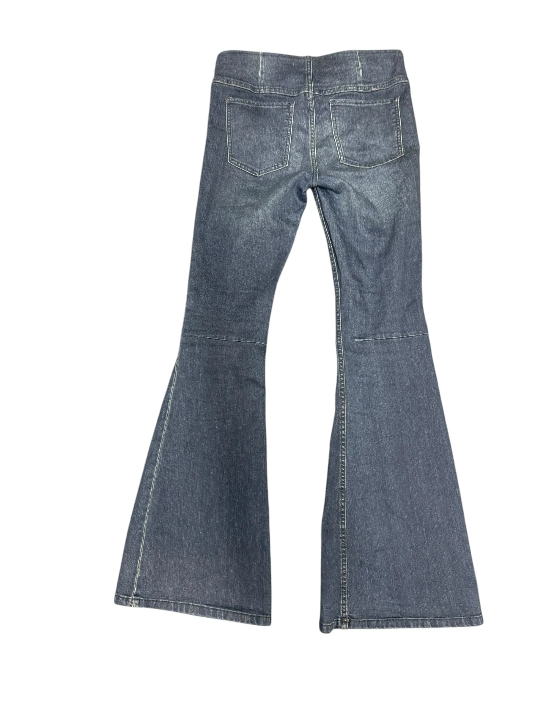 Jeans Flared By Free People In Blue Denim, Size: 6