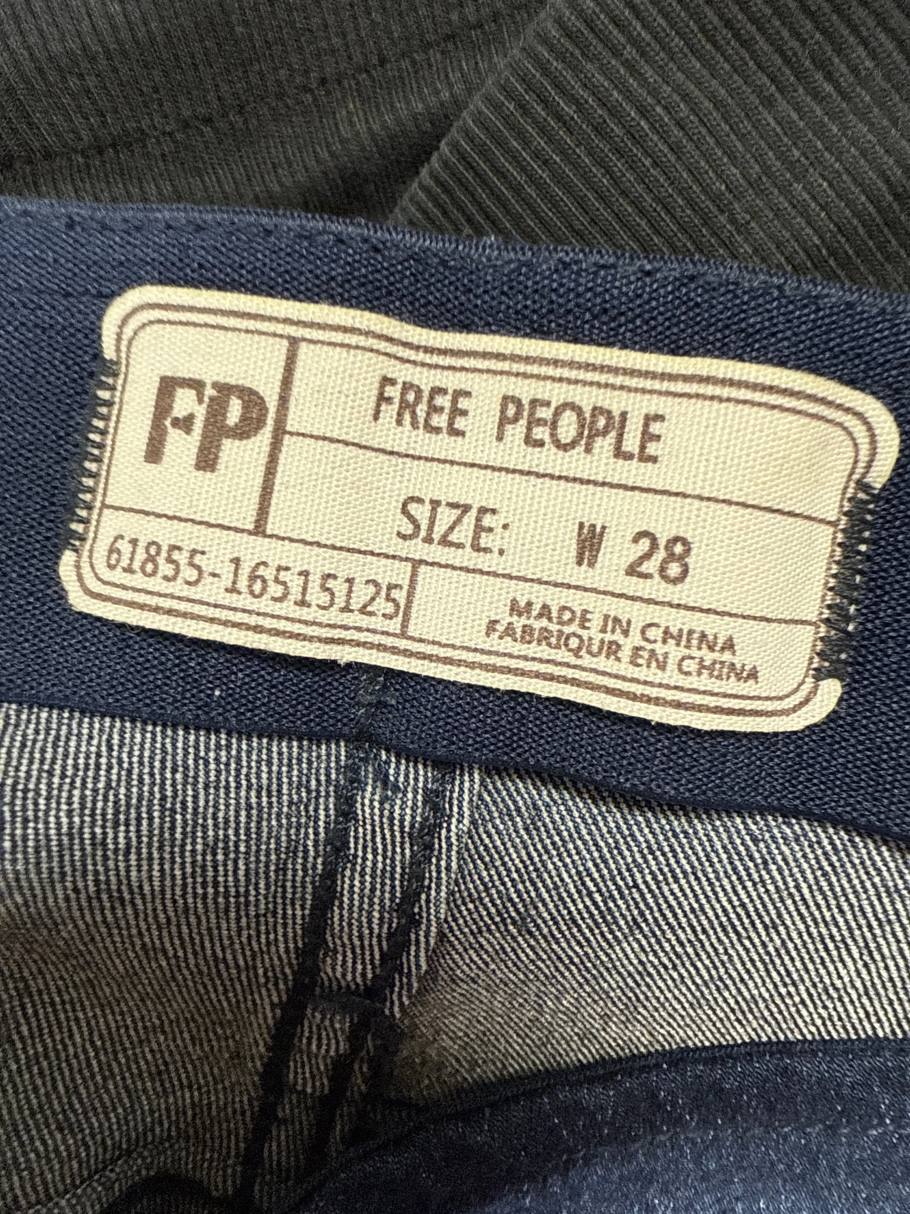 Jeans Flared By Free People In Blue Denim, Size: 6