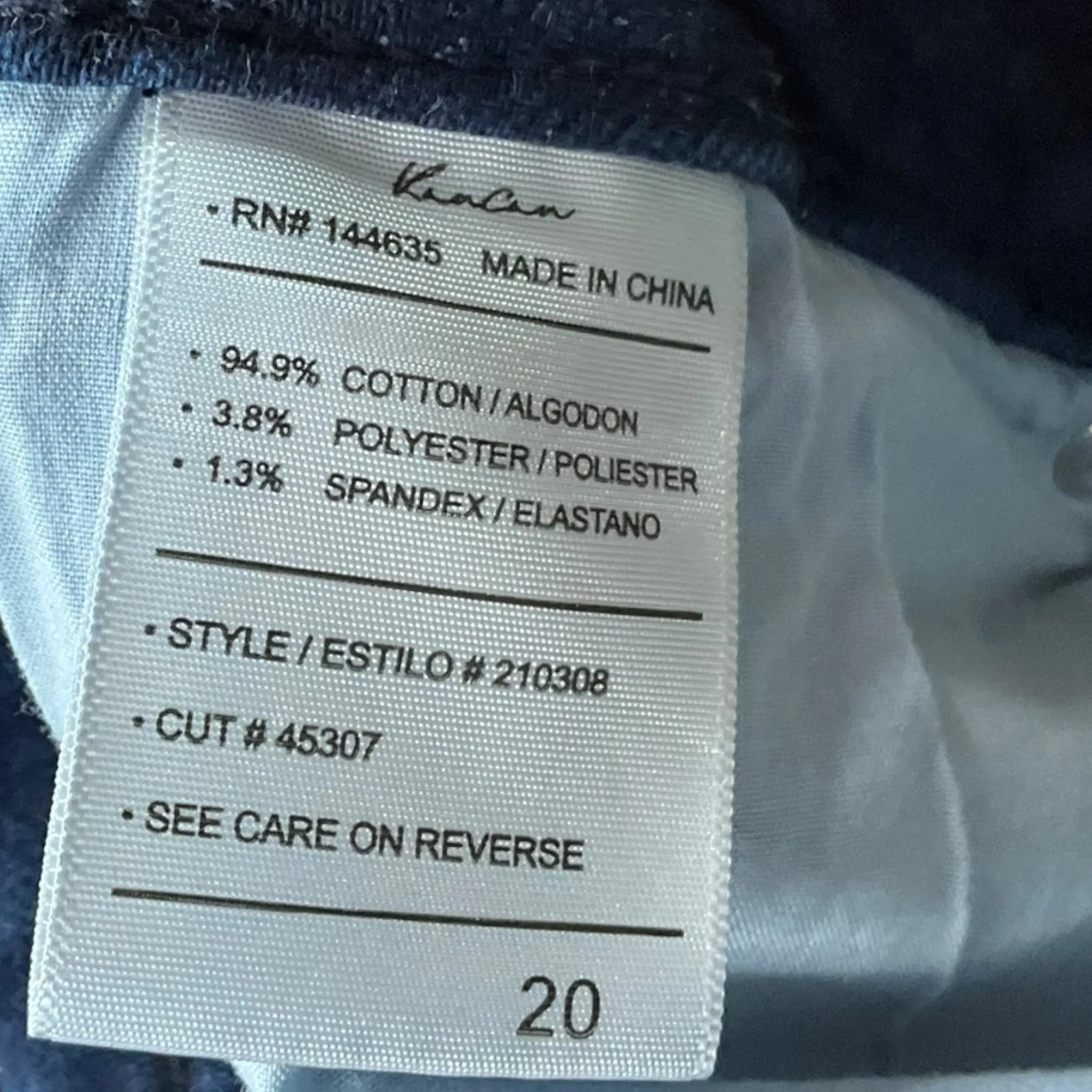 Jeans Flared By Kancan In Blue Denim, Size: 20