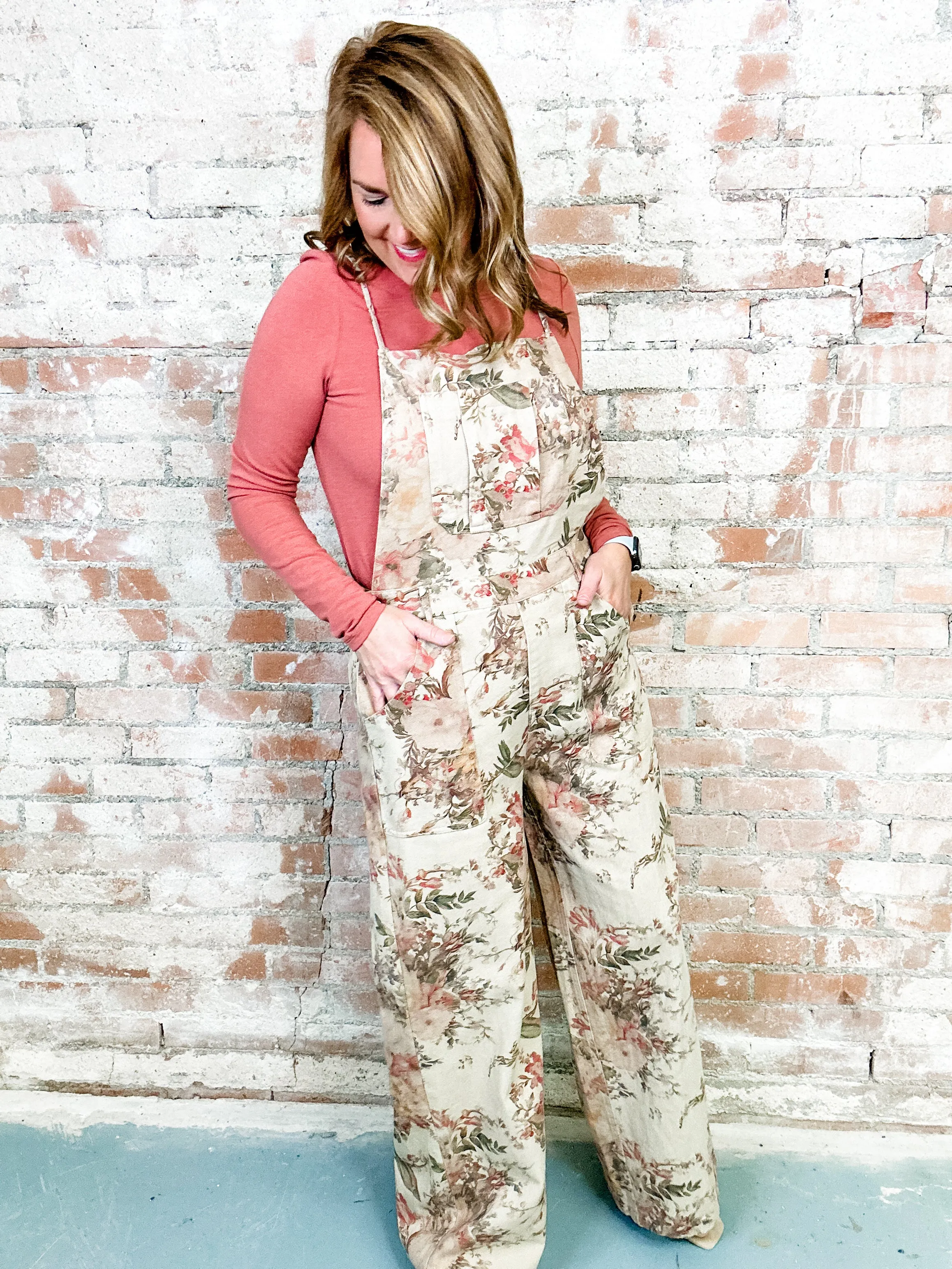 Jelaine Vintage Floral Overalls - FINAL SALE