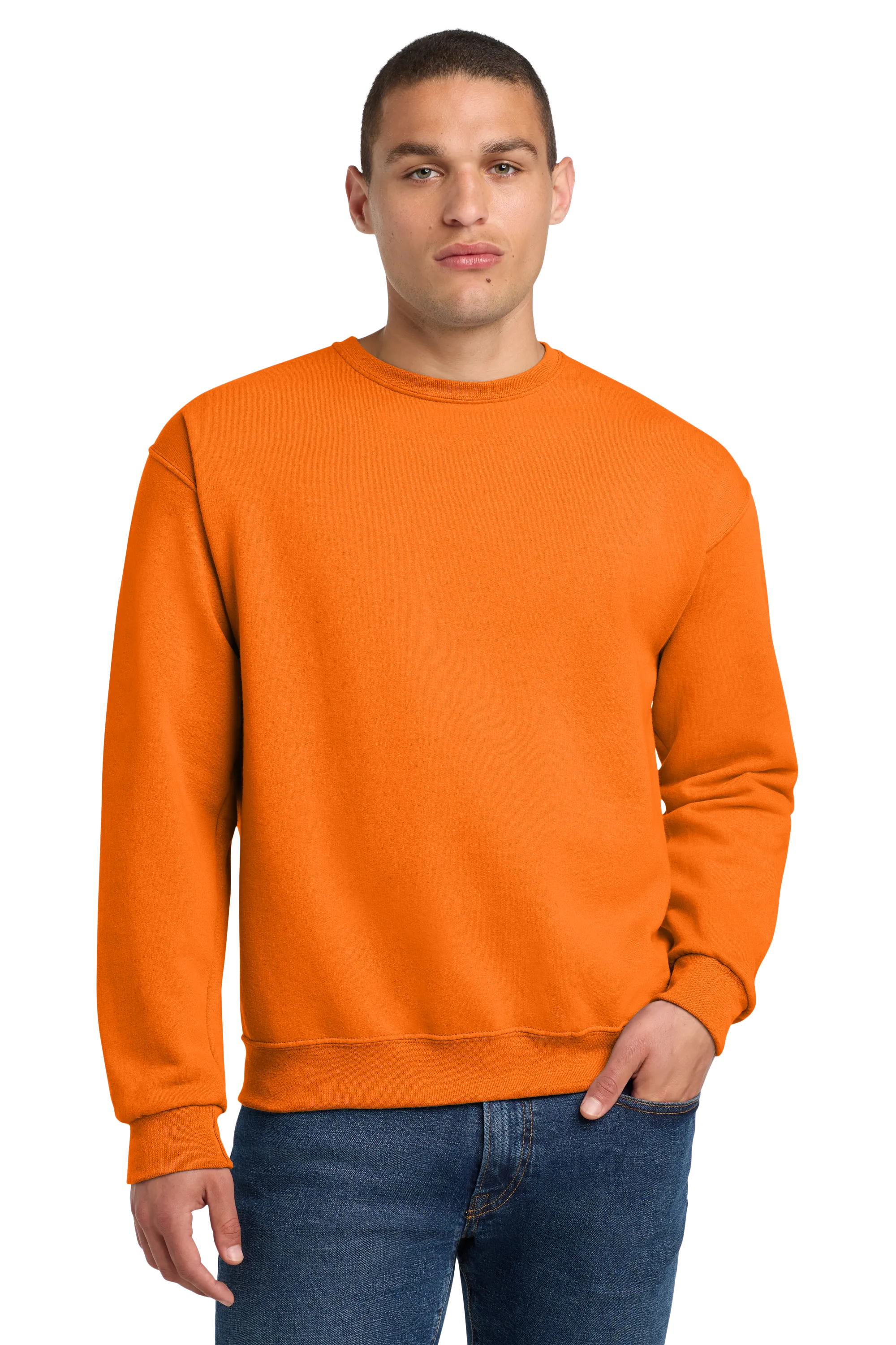 Jerzees® - NuBlend® Crewneck Sweatshirt - Safety Orange