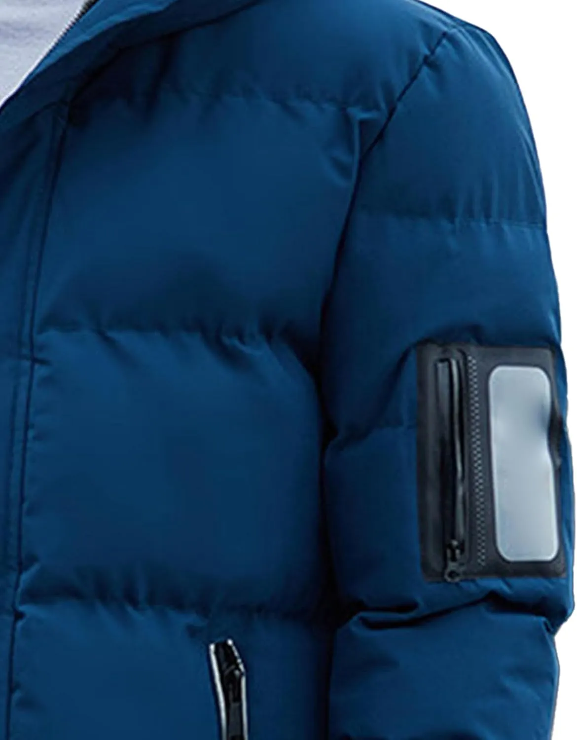 JEShifangjiusu Men Puffer Jacket Waterproof Winter Parka Jacket Warm Thicken Ski Coat Cotton Down Jackets Outerwear With Hood